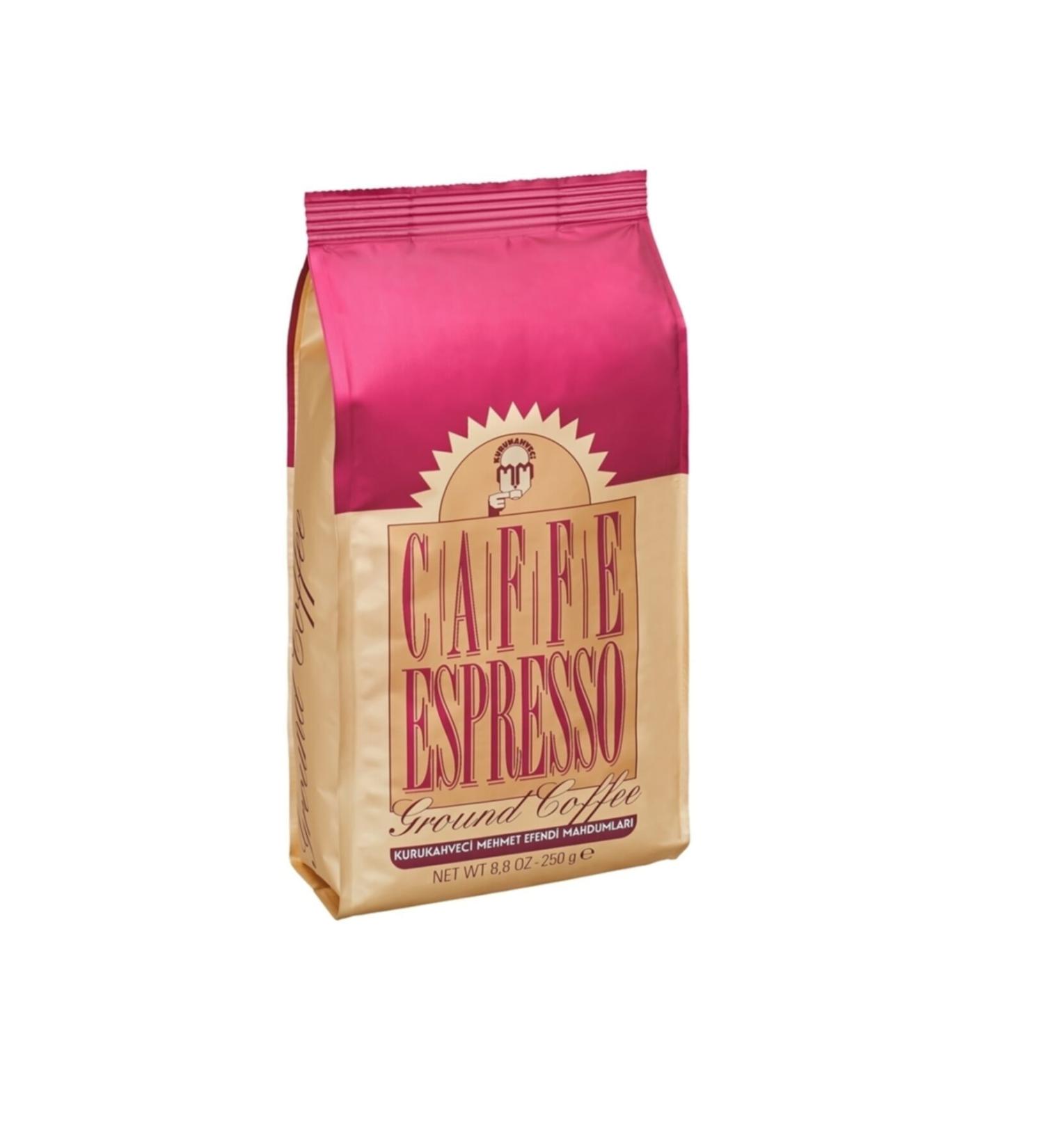 Mehmet Efendi Kurukahveci Cafe Espresso Ground Coffee 250 Gr