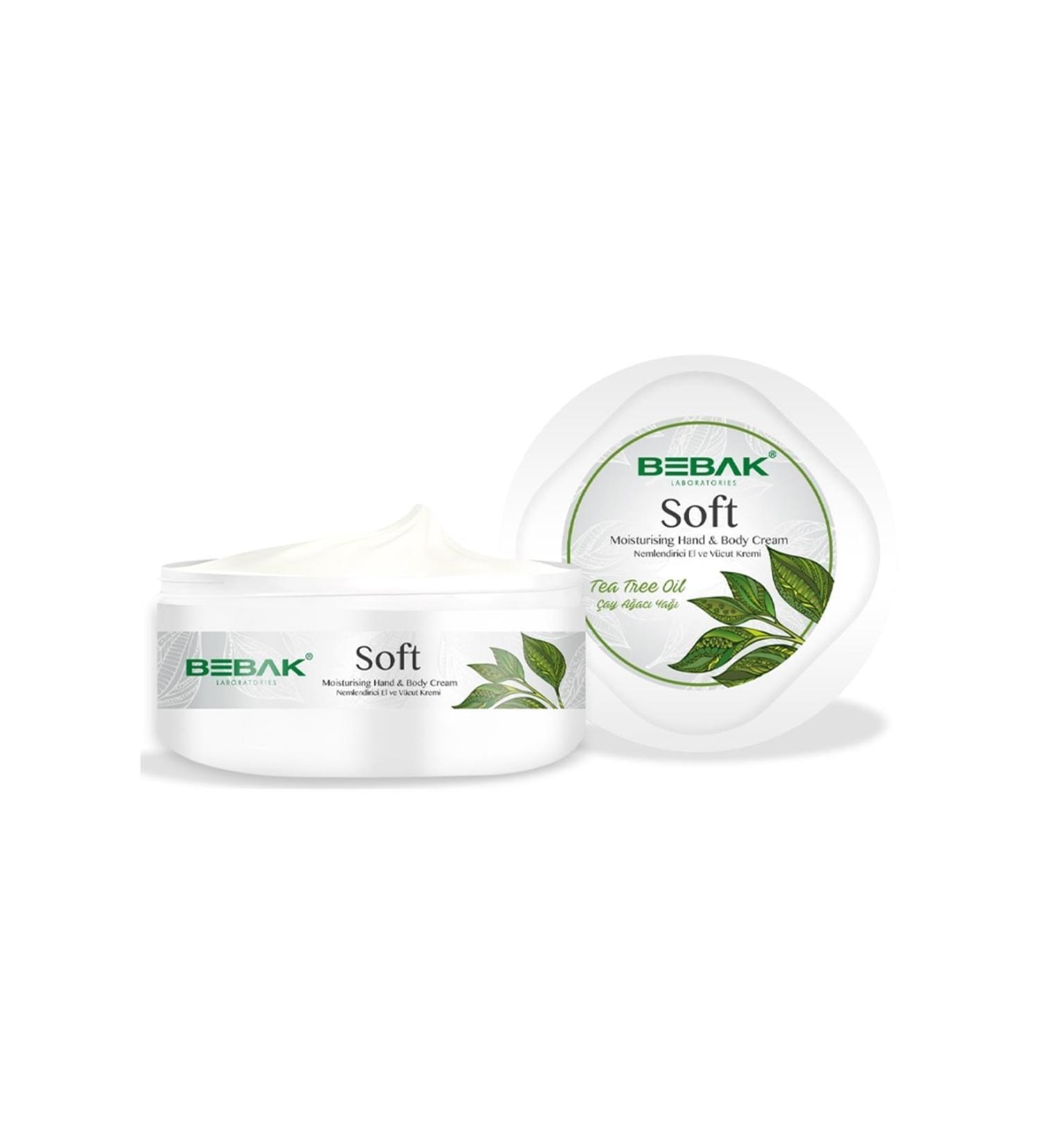 Bebak Tea Tree Oil Moisturizing Hand and Body Cream 300 ml