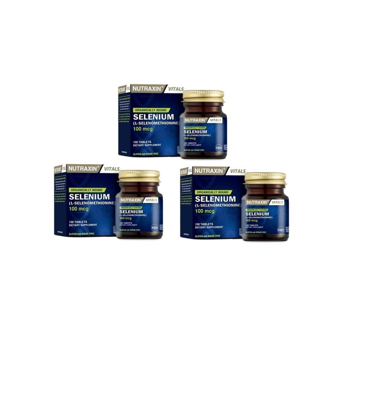 Nutraxin Selenium 100 Tabletx3