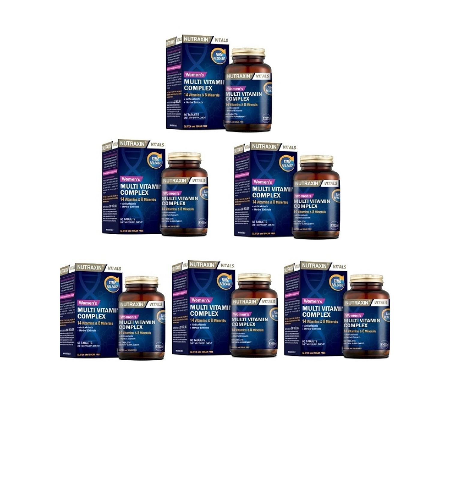 Nutraxin Multivitamin Complex 60 Tabletx6