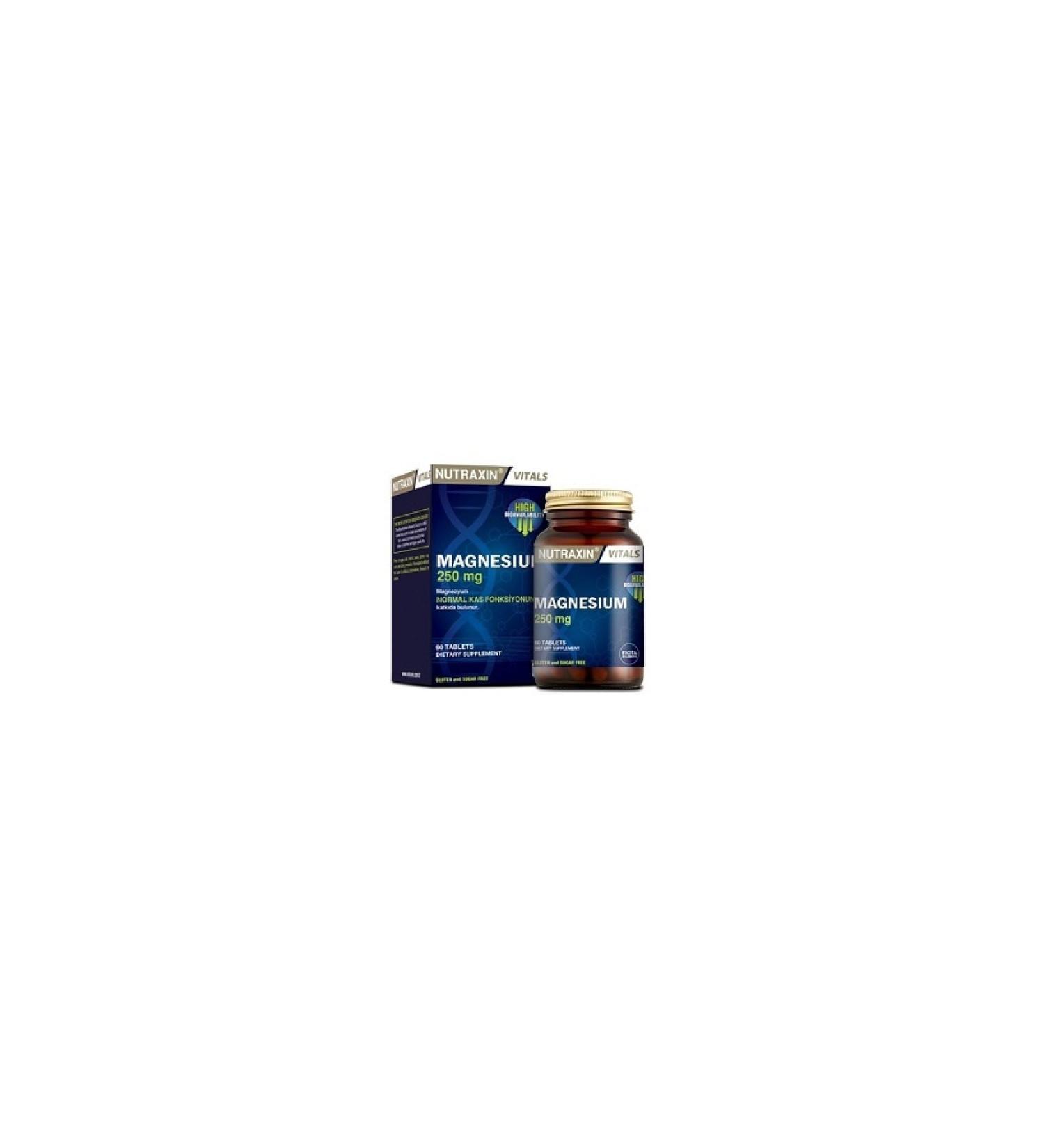Nutraxin 250 M-mg Magnesium 60 Tablets