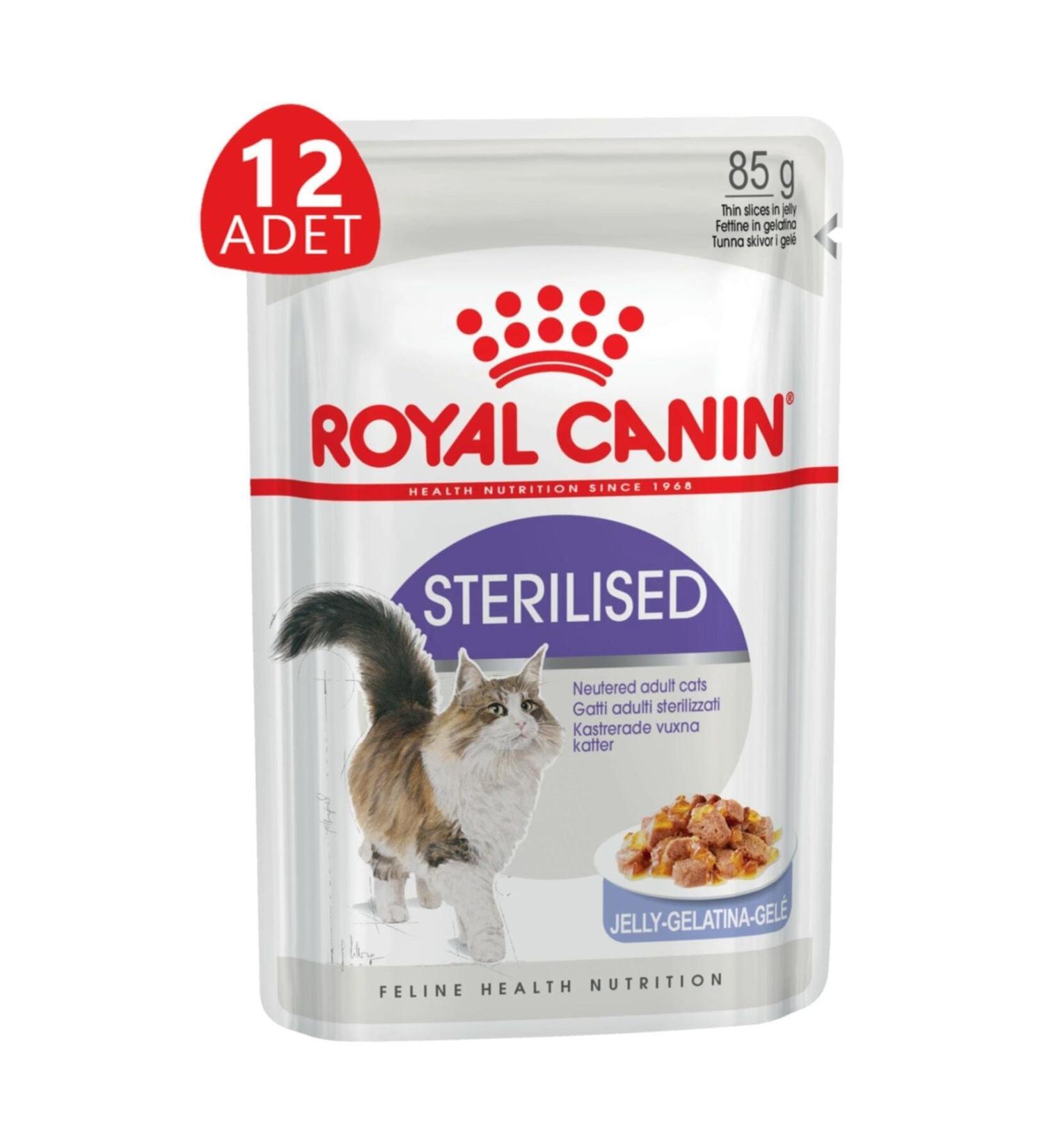 Royal Canin Sterilised 37 Jelly Sterilised Cat Food 85 Gr X 12 Pieces