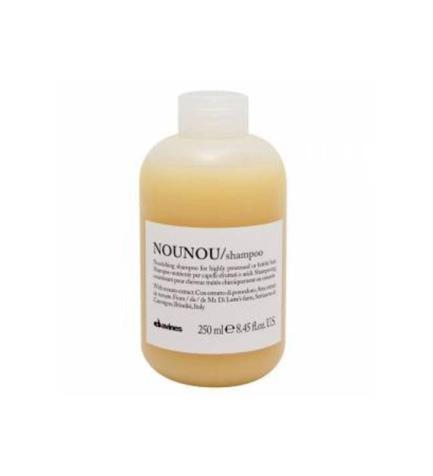 Davines Nounou Shampoo for Chemically Treated Hair Such as Perm Straightening Dye Highlights 250 Ml