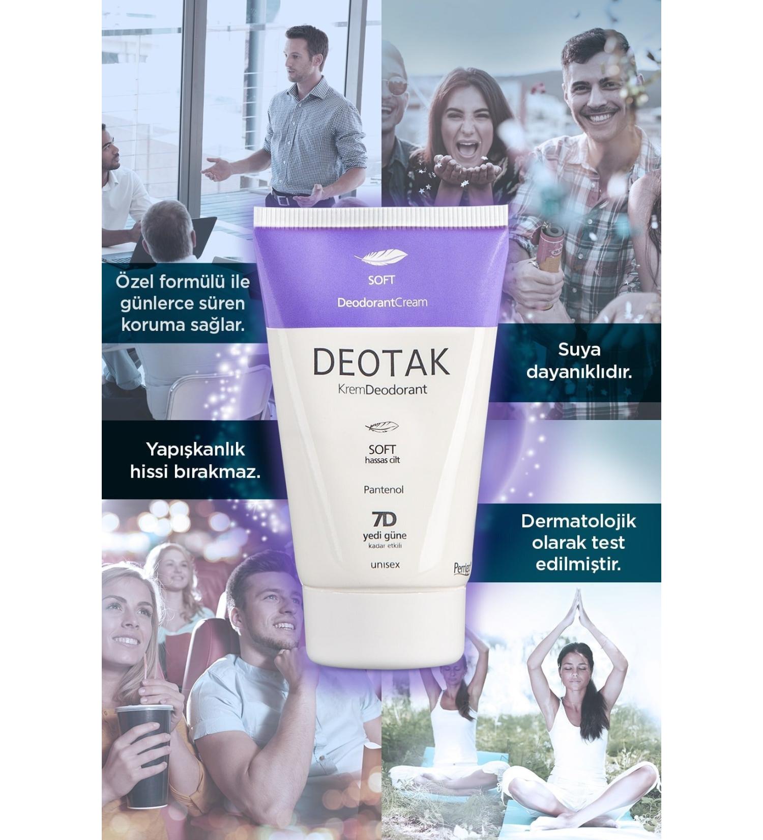 Deotak Unisex Cream Deodorant Soft (35 Ml)