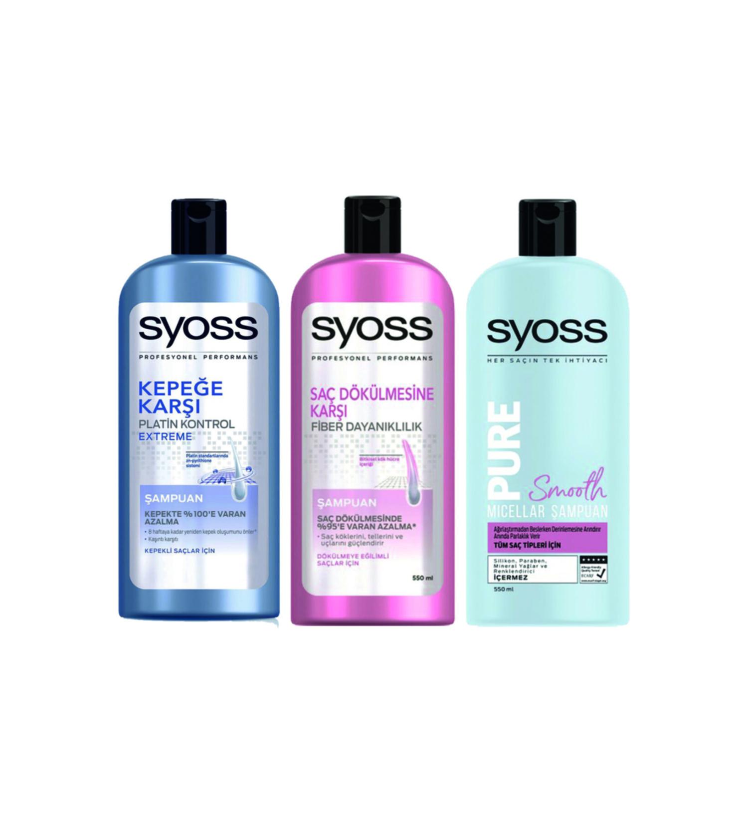 Syoss 3-Pack Shampoo Advantage Package