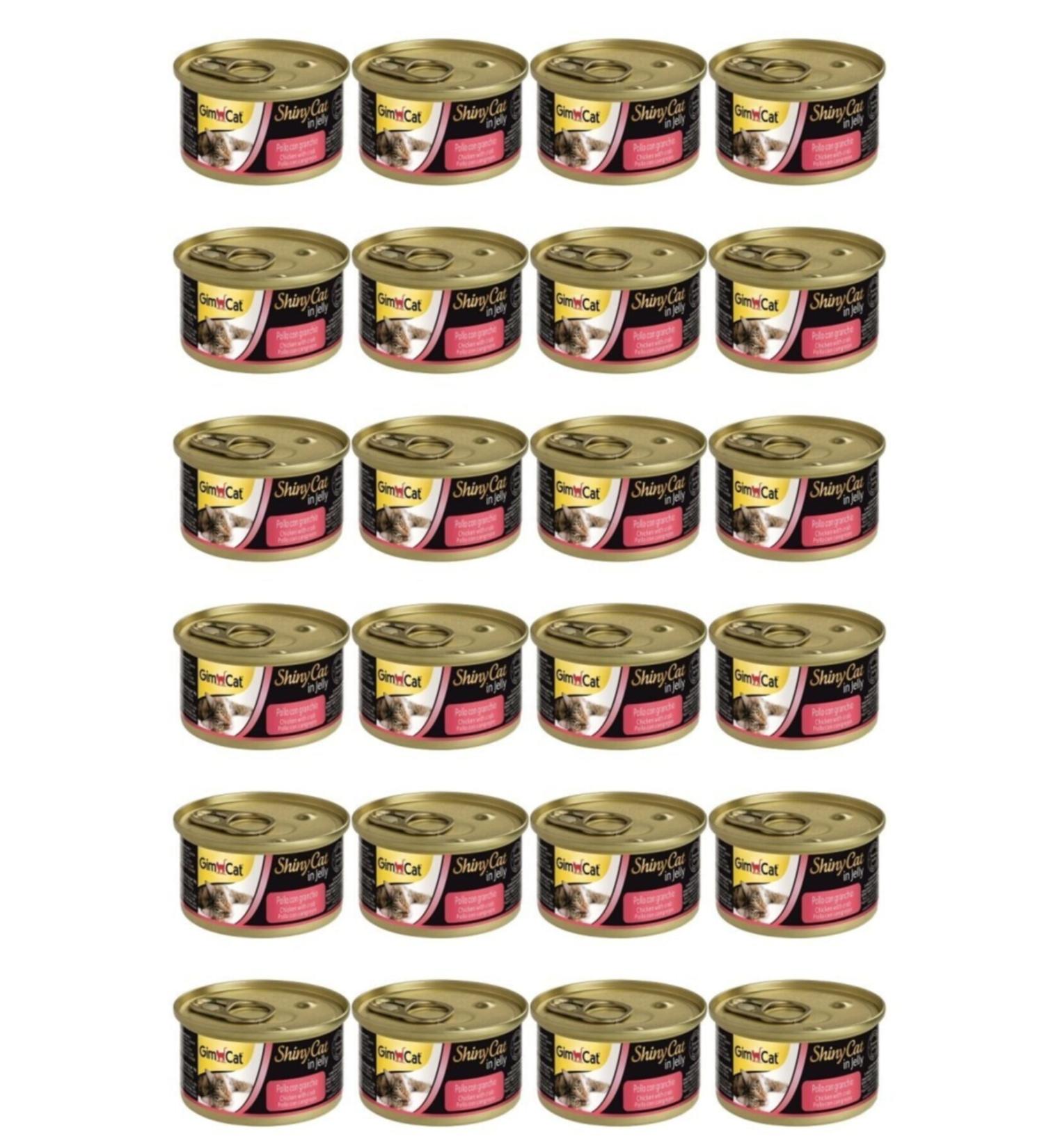 Gimcat Shinycat Chicken Crab Canned Cat Food 70 gr X 24 Pieces