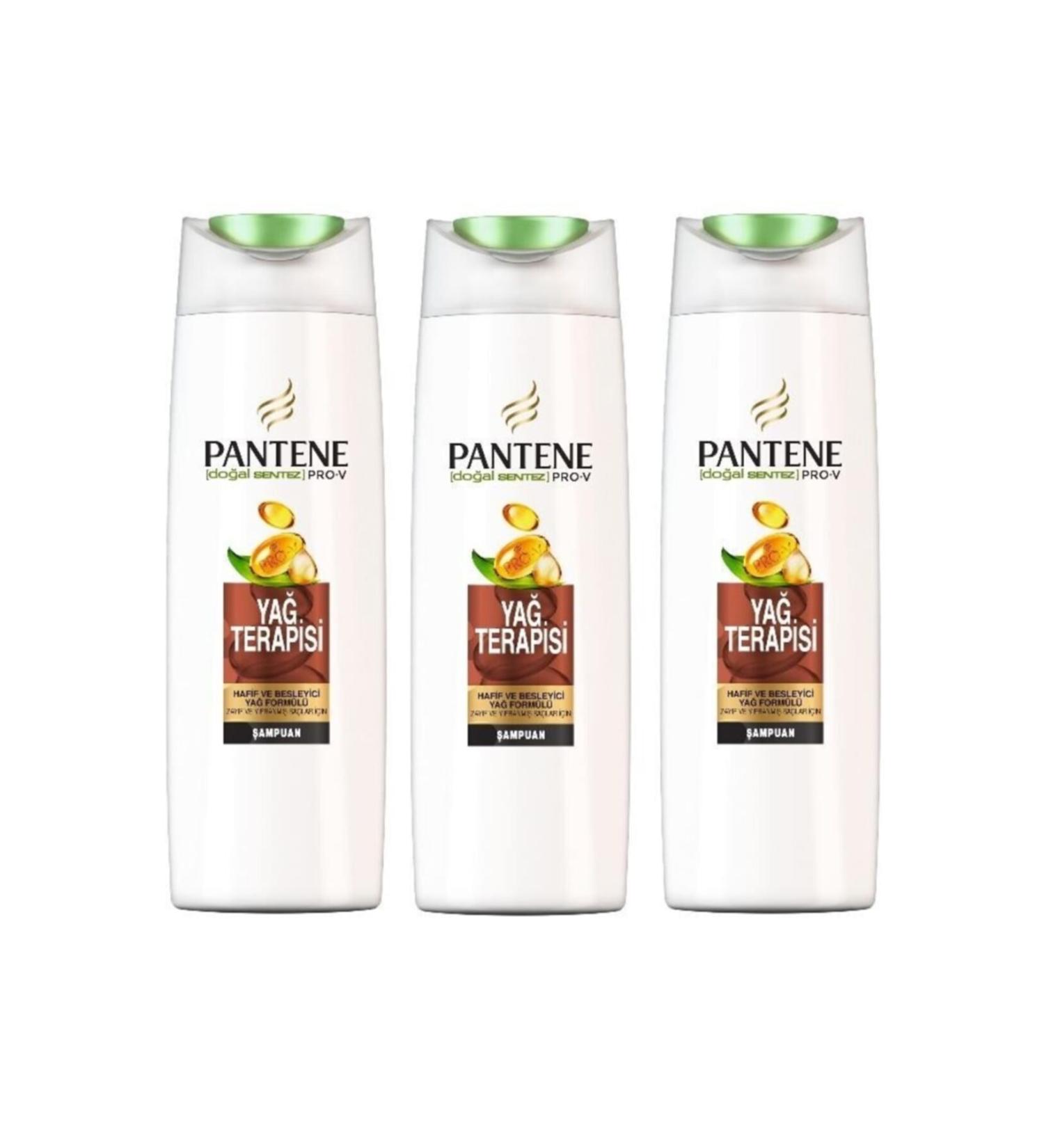 Pantene Natural Synthesis Oil Therapy Shampoo 500 ml 3 Pieces