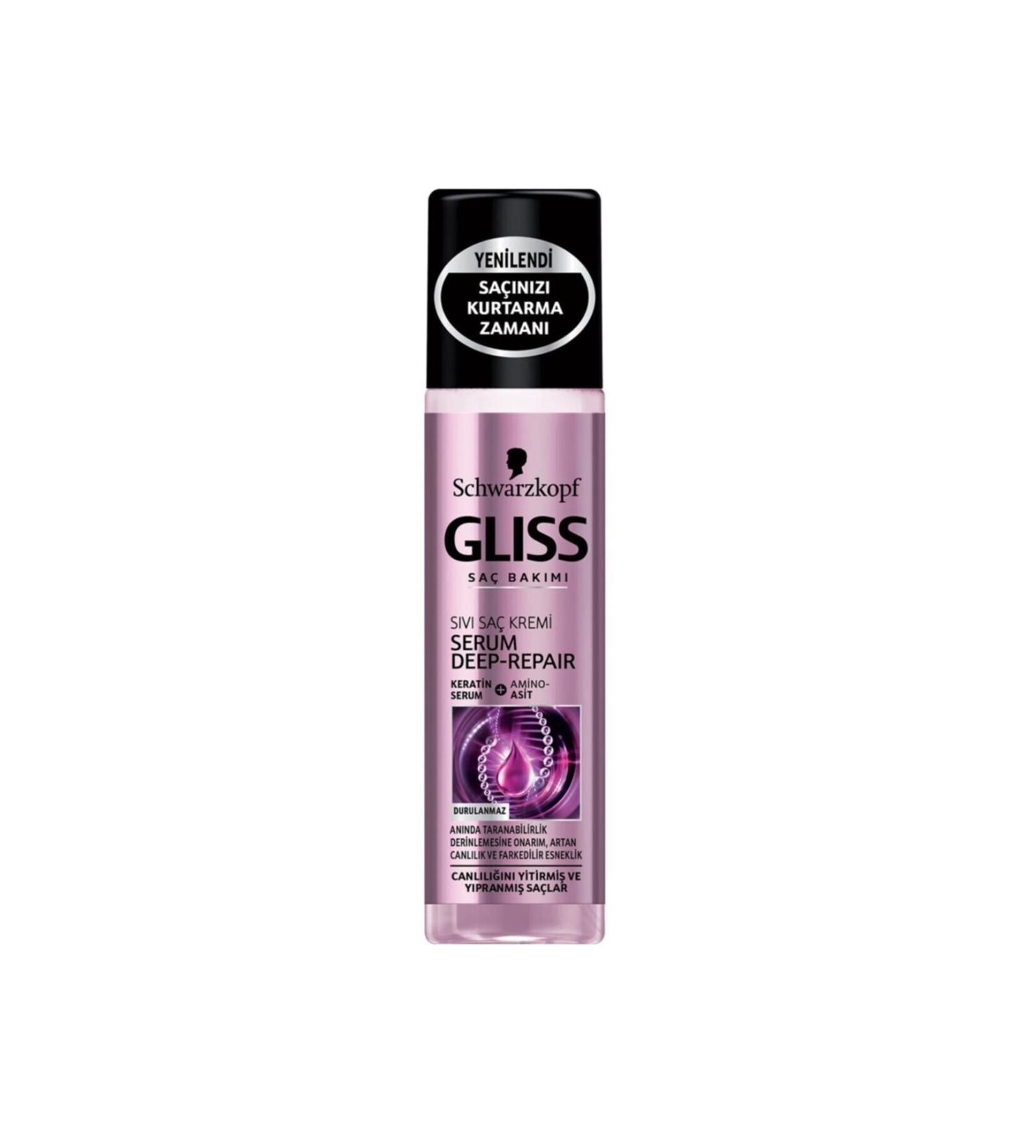 Gliss Liquid Hair Care Cream Serum Deep Repair