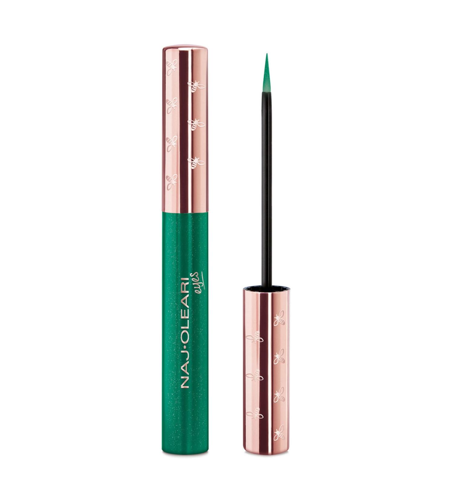 Naj Oleari Impeccable Eyeliner Emerald Chrome Waterproof Green Eyeliner