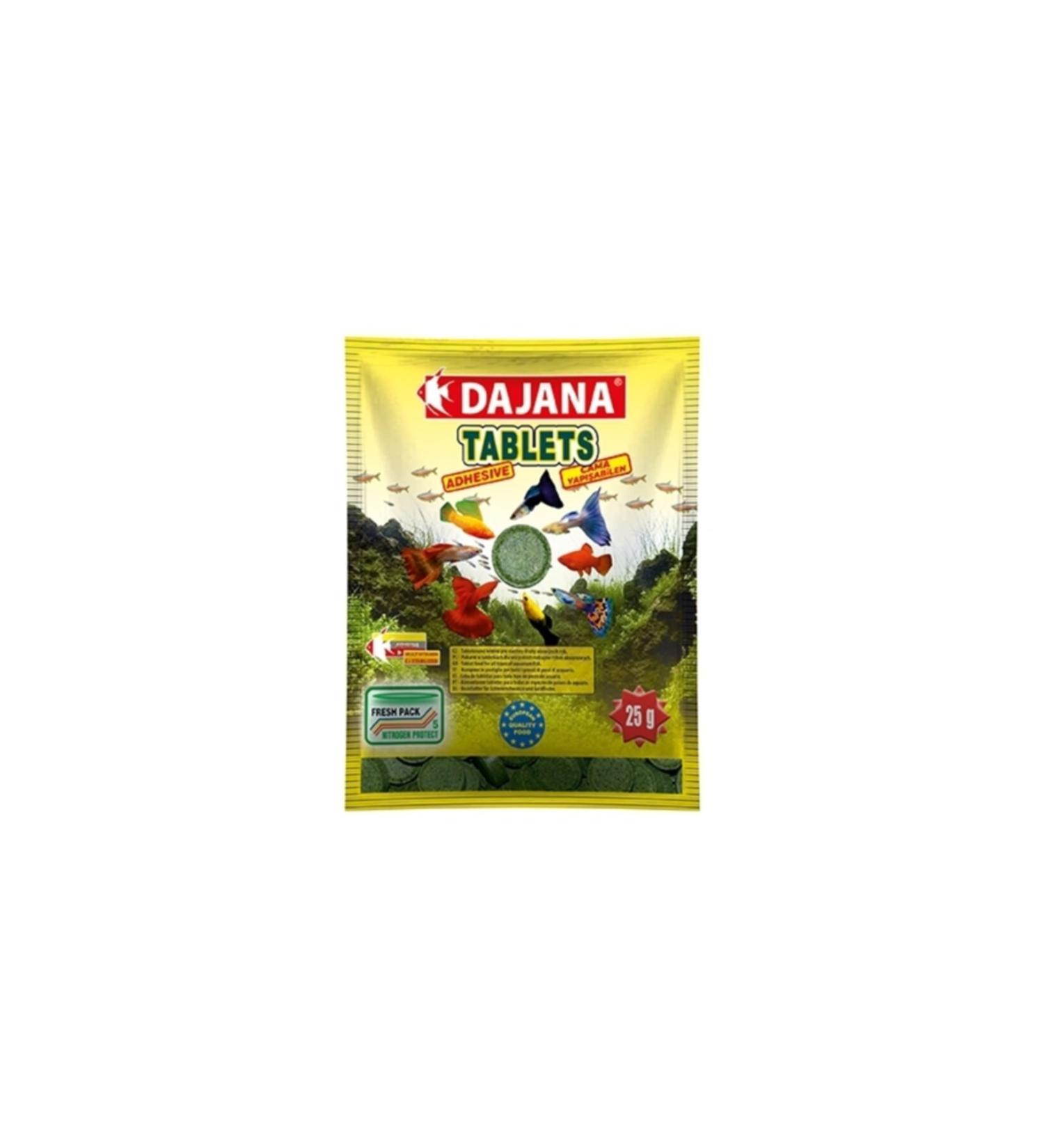 Dajana Tablets Adhesive Aquarium Fish Food 80 Ml 25 Gr