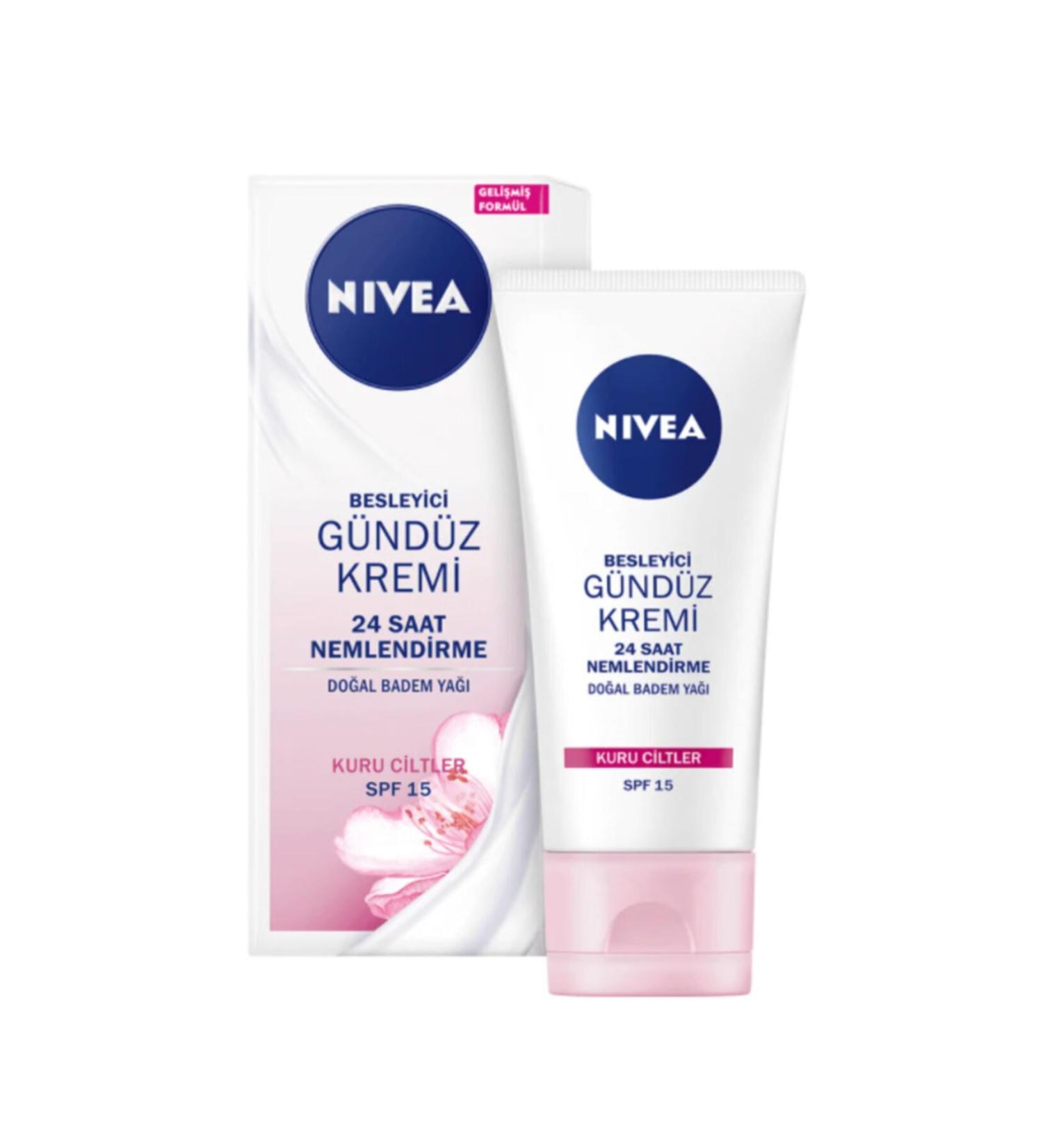 NIVEA Nourishing Day Cream Spf 15 For Dry Skin 50 Ml 2 Pieces