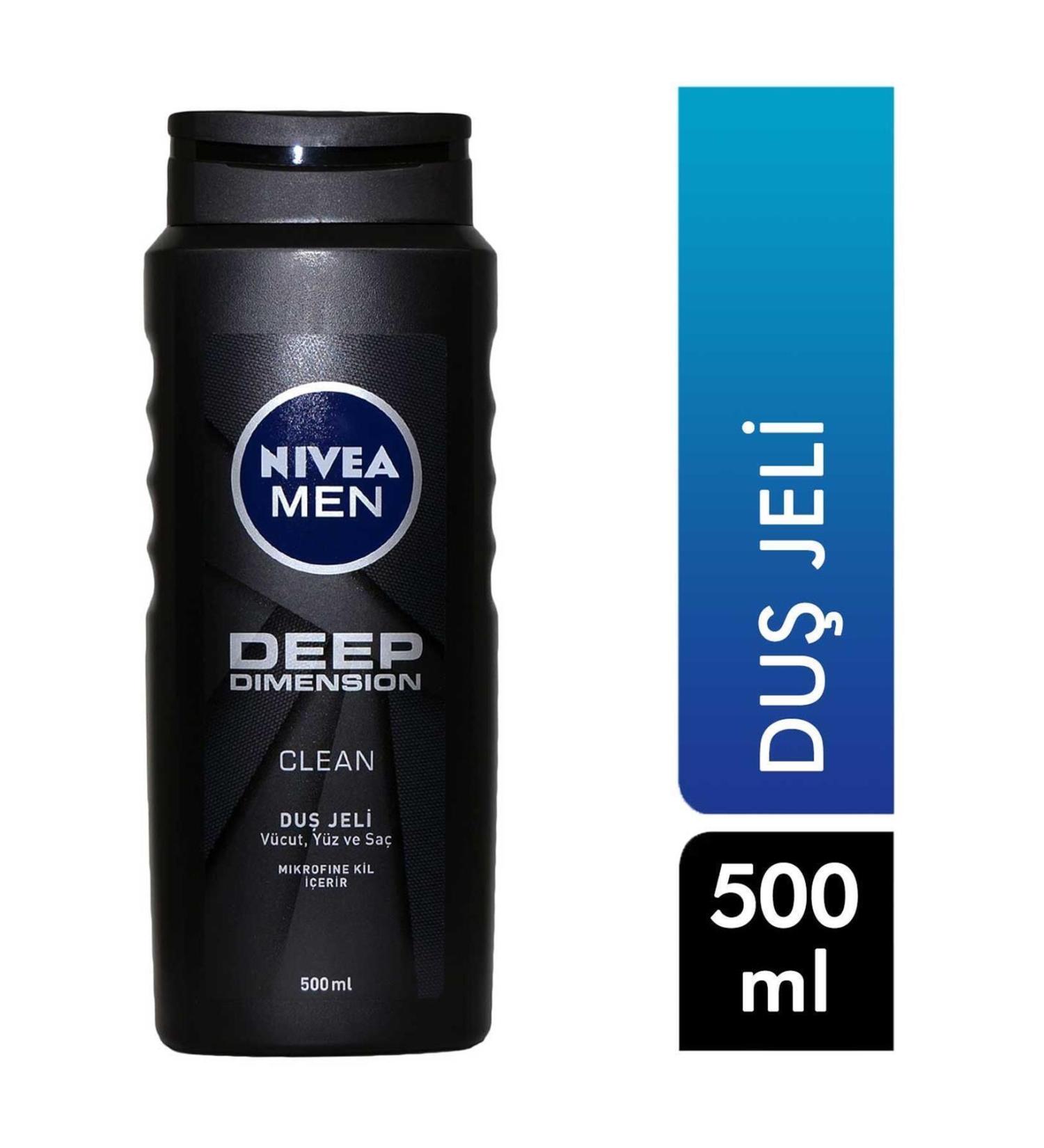 NIVEA Brand: Men's Shower Gel 500 Ml Deep Dimension 4005900520296 Category: Shower Gel