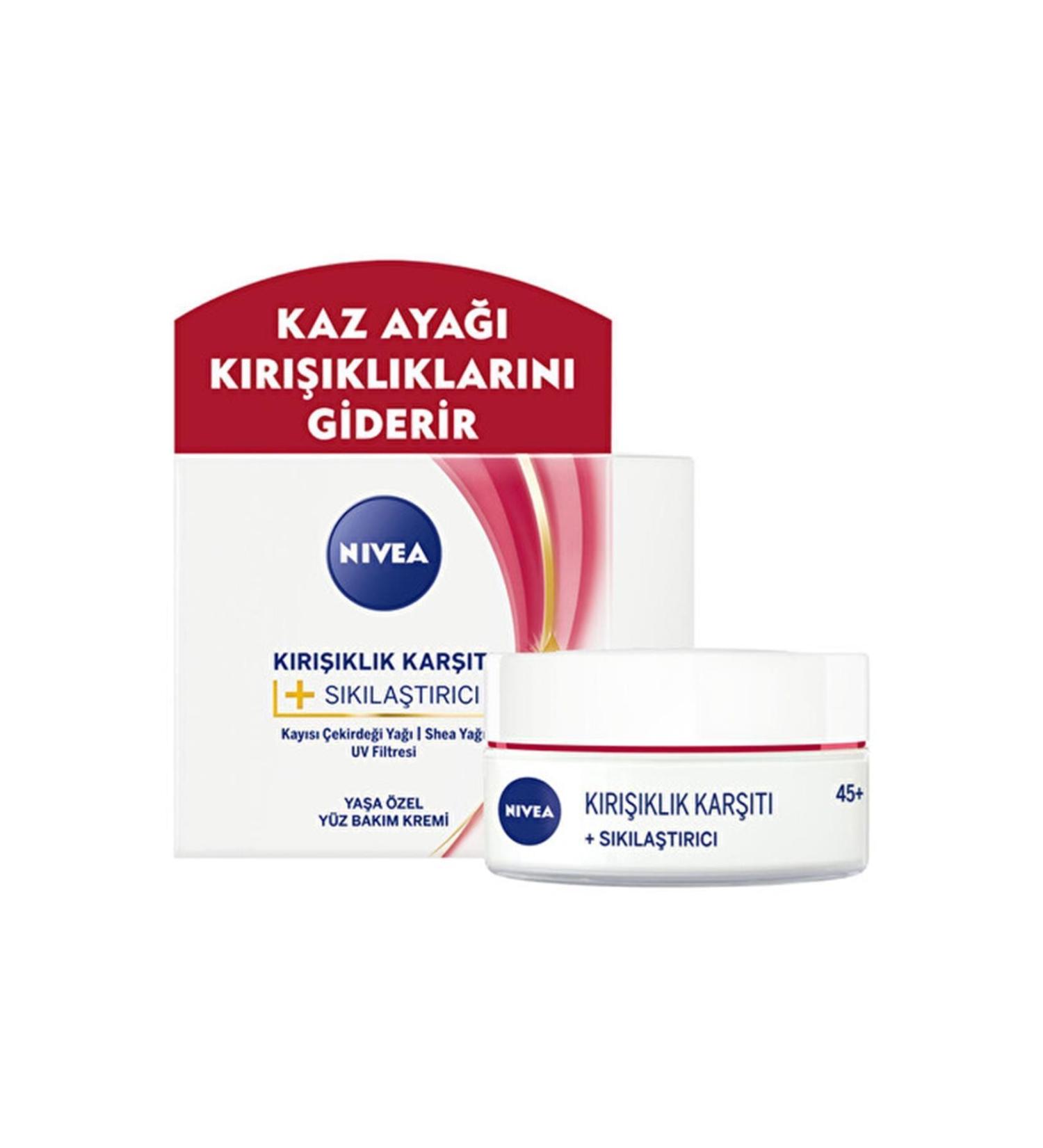 NIVEA Brand: Anti-Wrinkle + Firming Face Care Cream for 45+ Ages 50 Ml Category: Face Cream