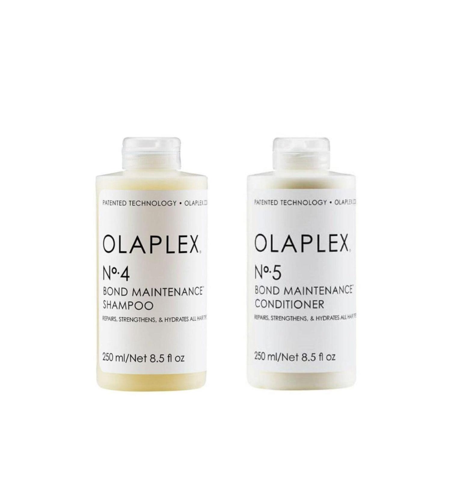 Olaplex Bond Care 2-Piece Set No 4 Shampoo 250 Ml No 5 Cream 250 Ml