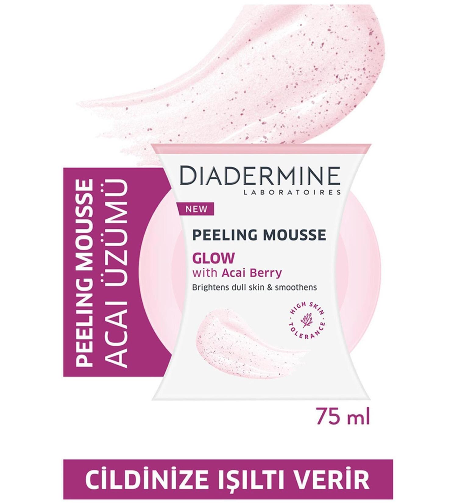 Diadermine Peeling Mousse Glow With Acai Berry 75 Ml Category: Facial Peeling
