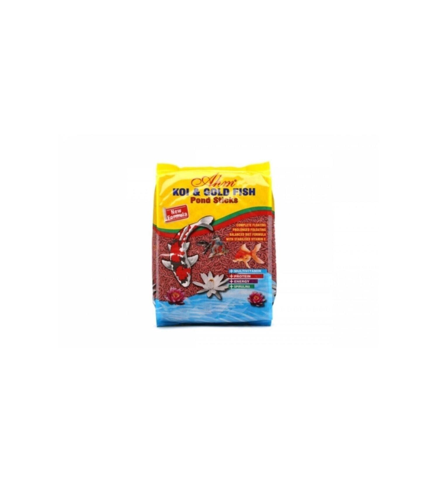 Ahm Koi Goldfish Red Pond Sticks 1 Kg Japanese Fish Food