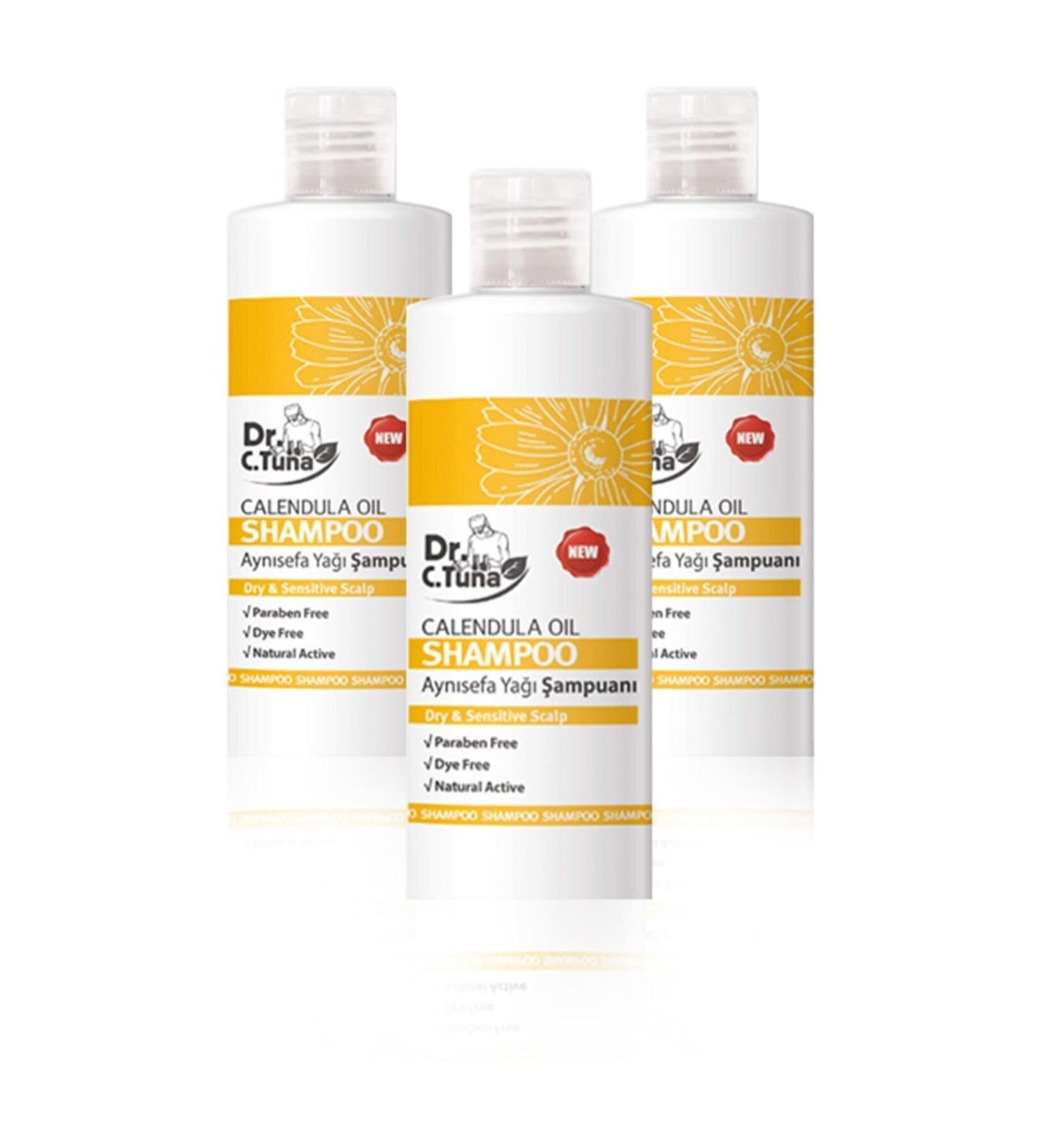 Farmasi Dr C Tuna Calendula Oil Shampoo 225 ml X 3 Pieces