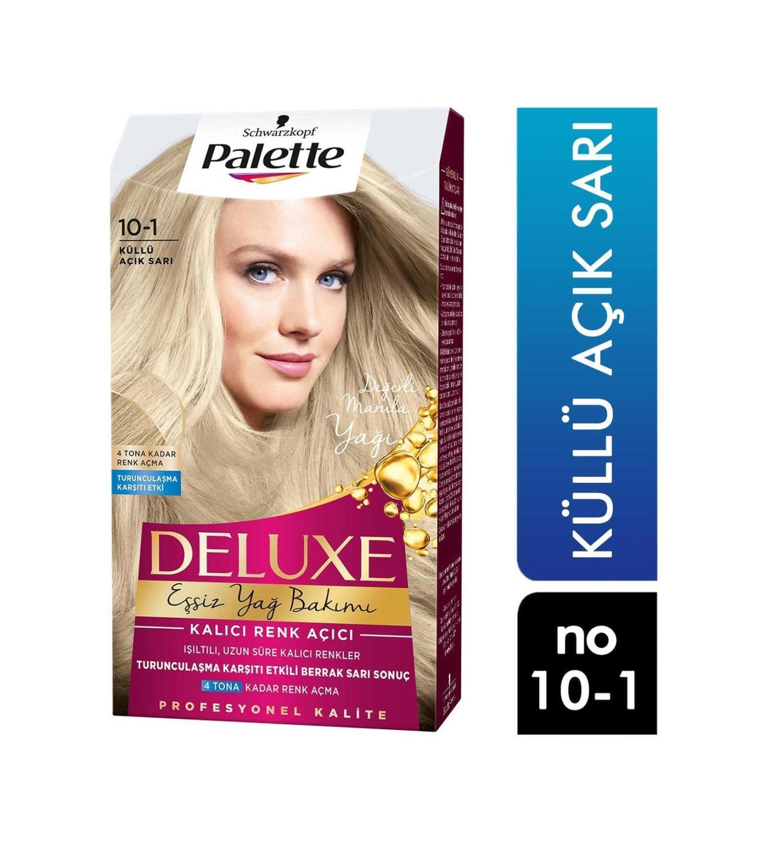 Palette Deluxe Unique Oil Care Hair Dye Ash Light Blonde 10-1 6281031271582 Hair
