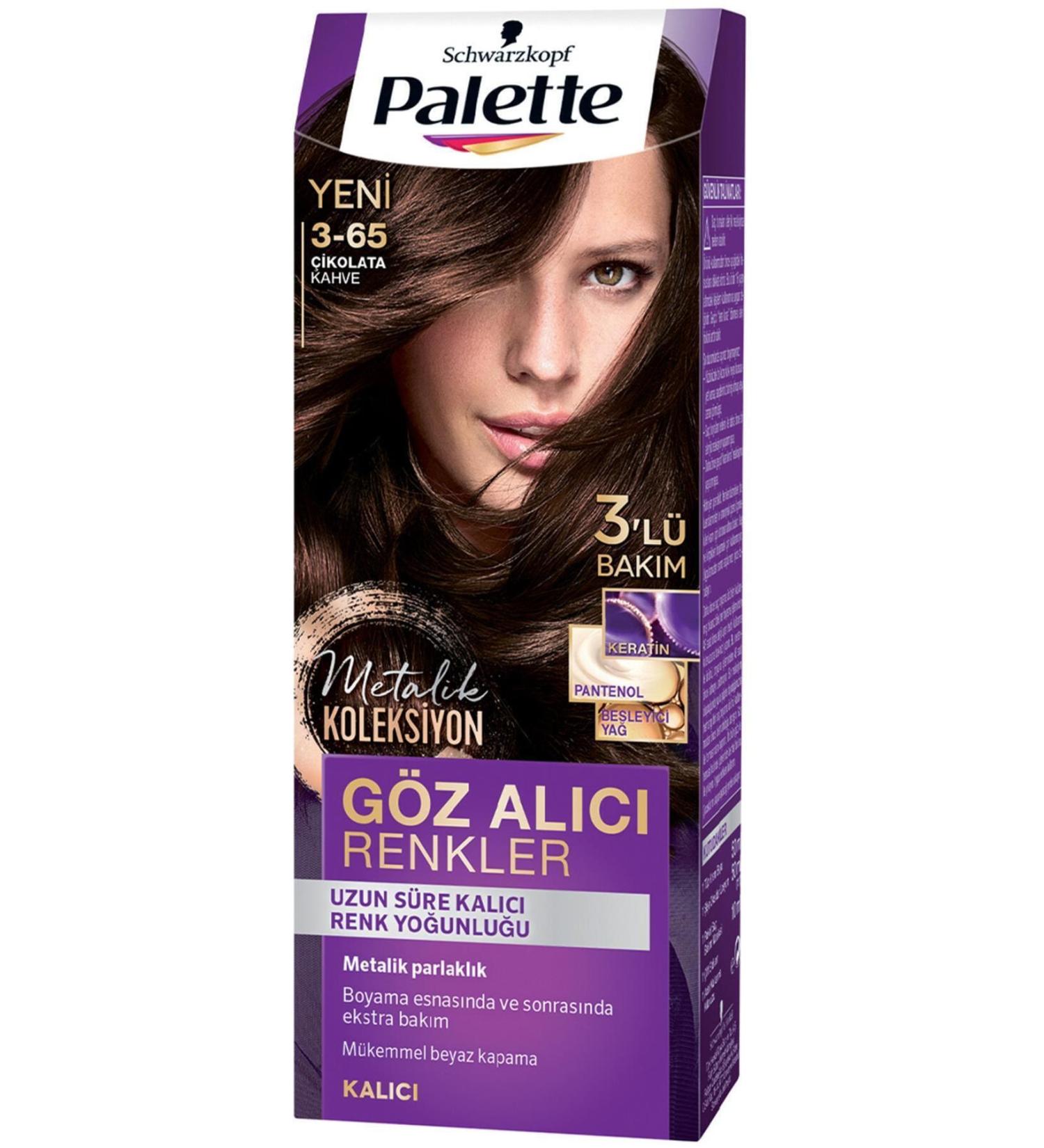 Eye-Catching Colors Palette Hair Dye 3-65 Chocolate Brown