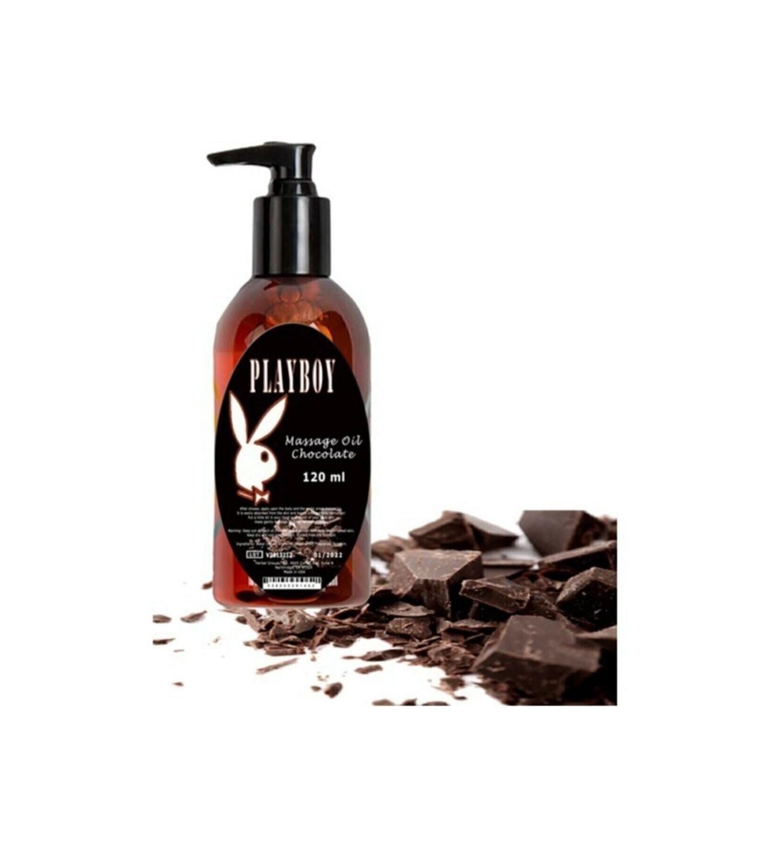 Playboy Chocolate Massage Oil 120 ml Chocolate Flavored Body Massage Oil