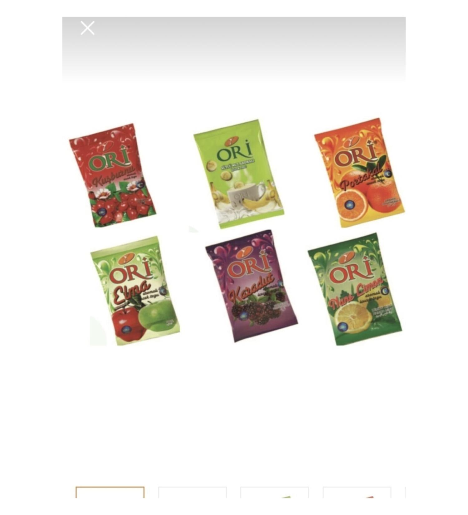 Ori 6 Types of Orelet Powder / Black Mulberry Rosehip Mint Lemon Orange Milk Banana Apple. - Buy Online on GoSupps.com