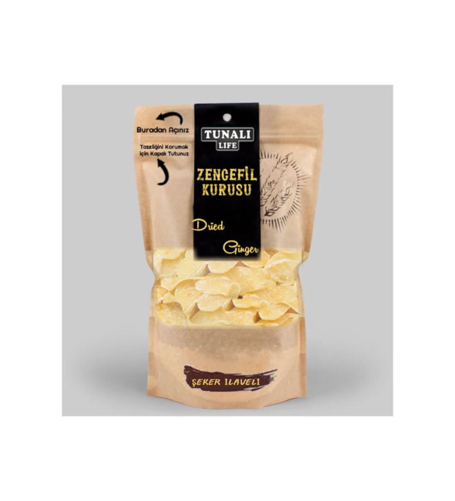 Lokman Hekim Tunali Dried Ginger Dried Fruit (Dried with Sugar) Fruit 1000 GR - 1 KG
