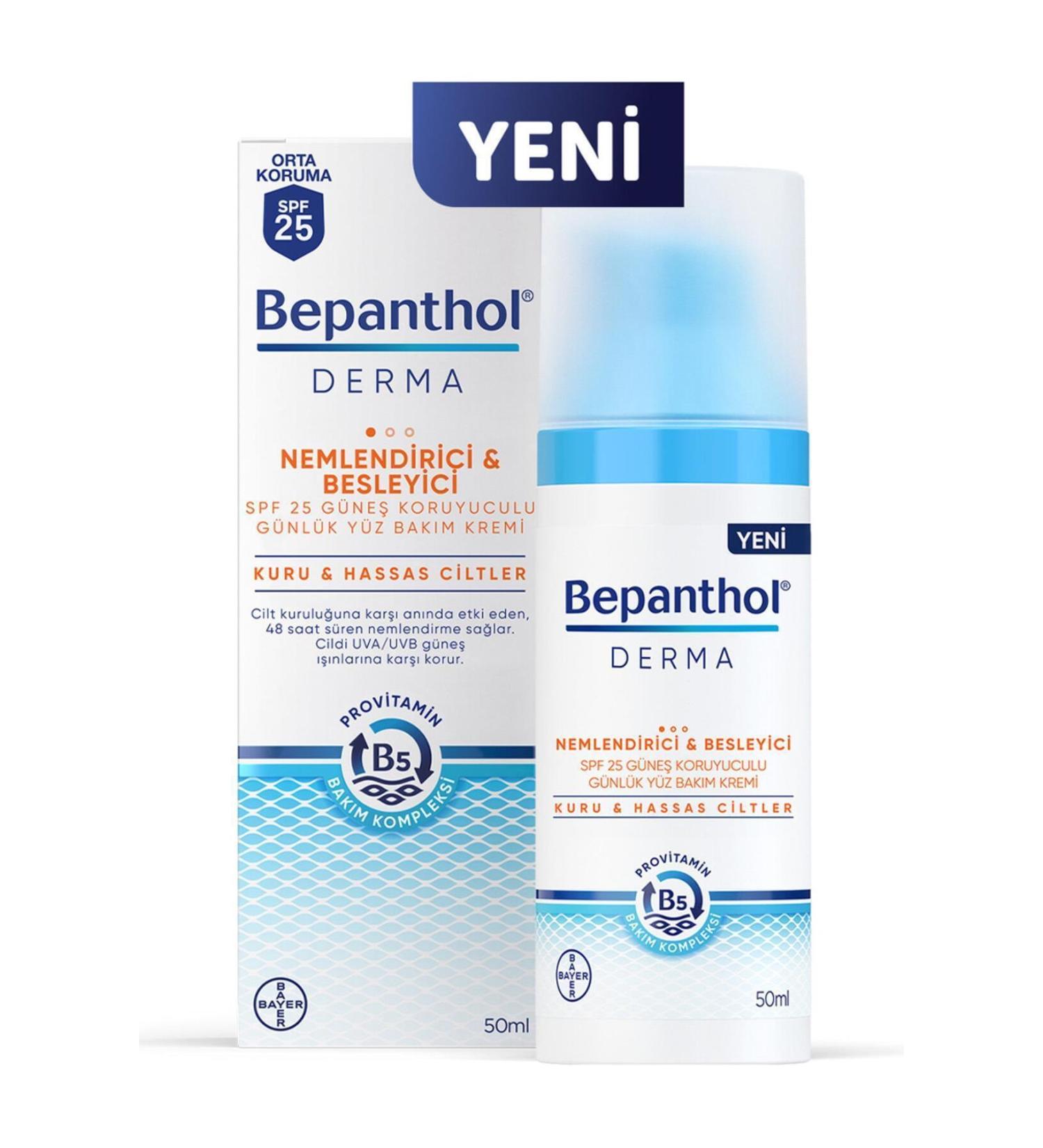 Bepanthol Brand: Derma Moisture. Nourishing Spf25 Face Care Cream 50 Ml Category: Hand Cream - Buy Online on GoSupps.com