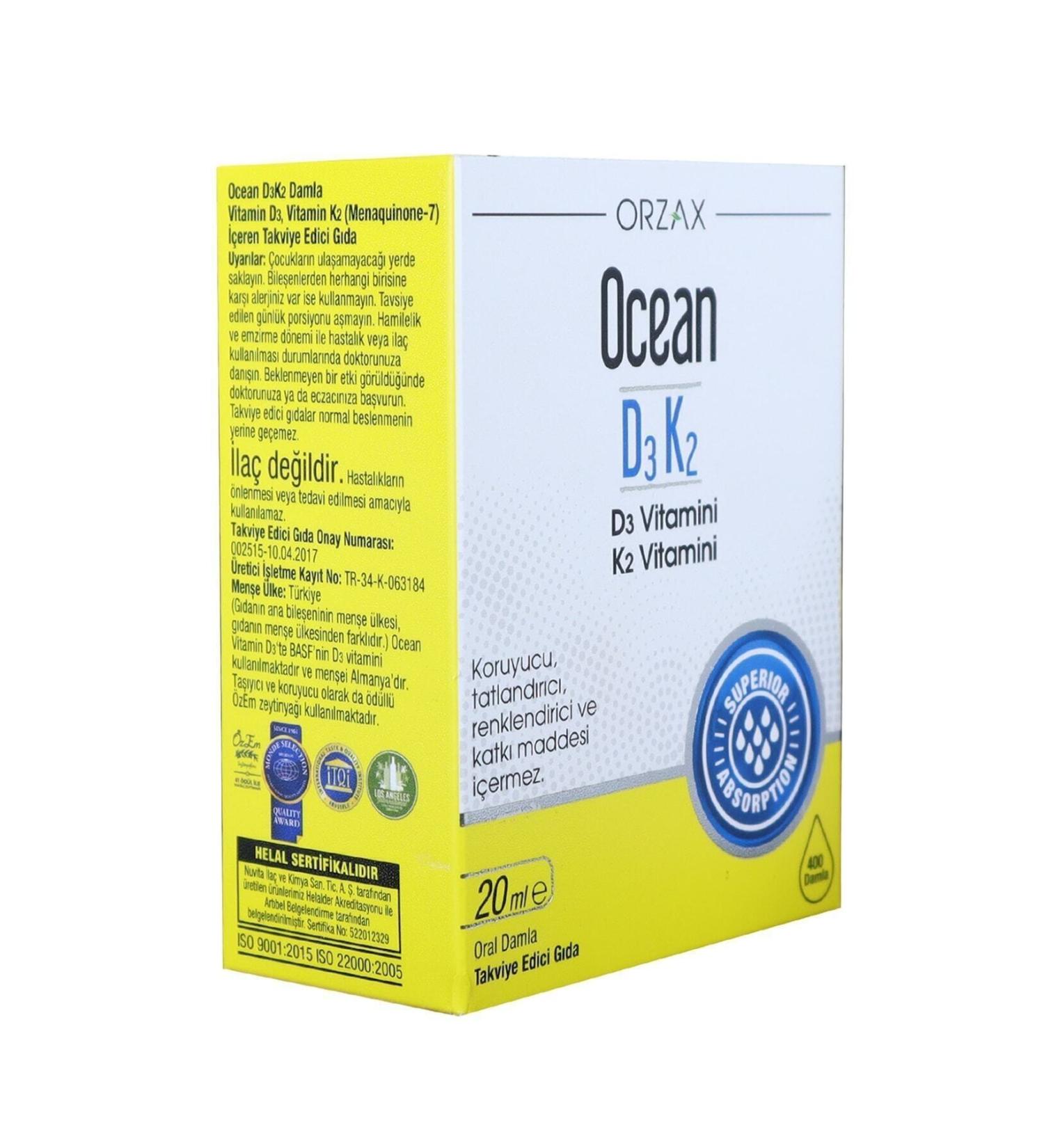 Ocean Ocean D3 K2 Drops 20 Ml