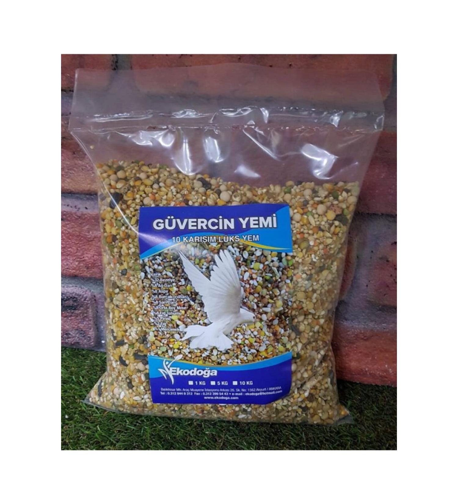 Asenya Pigeon Food 10 Kg Special 10 Mix Luxury Food Wheat-free Pigeon Food Performance Food