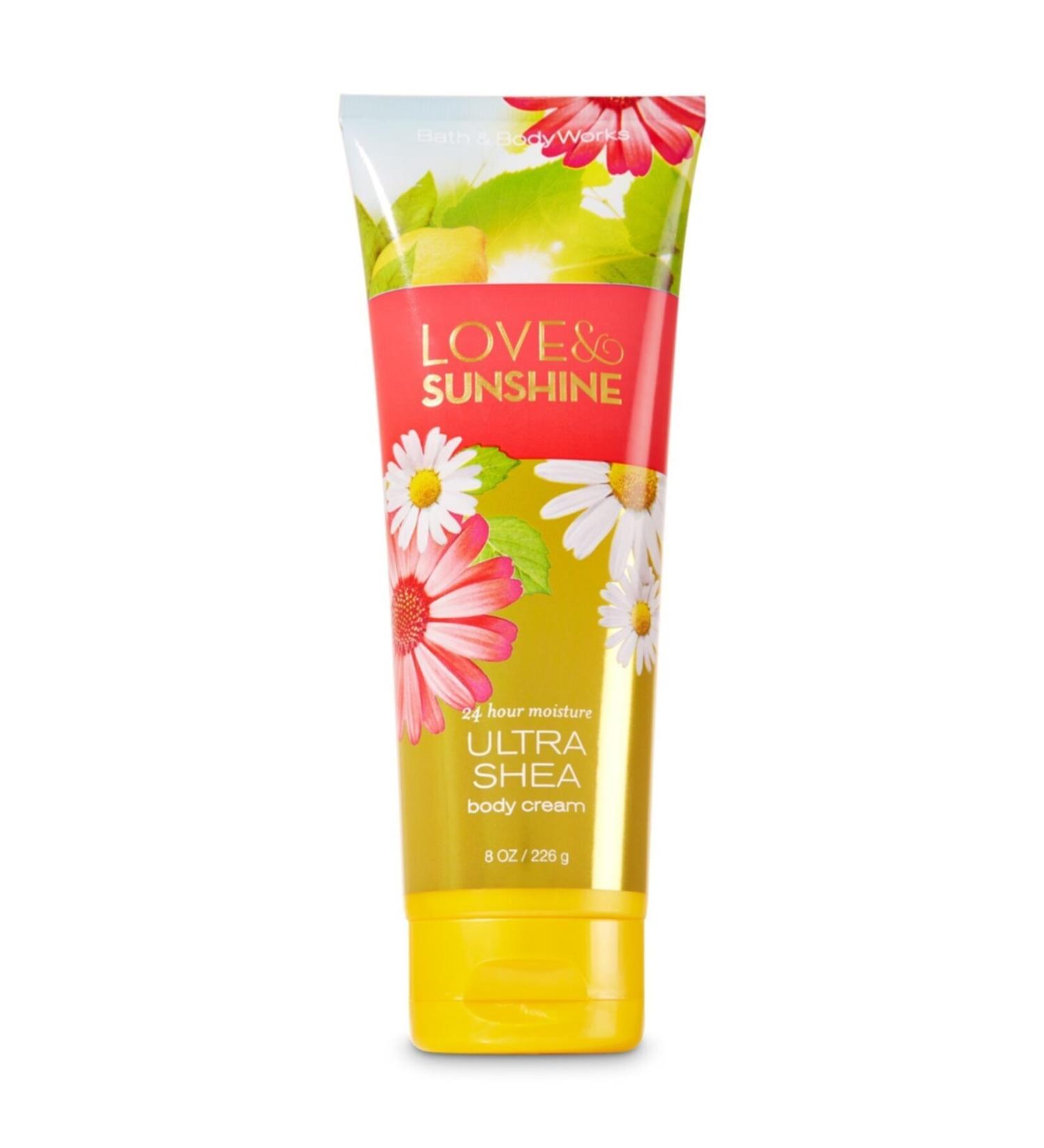 Bath & Body Works Love & Sunshine Shea Body Cream 8 oz / 226 g BBW22691586