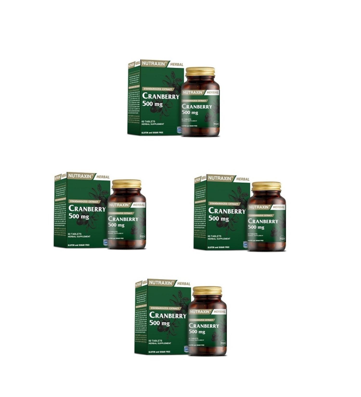 Nutraxin Cranberry with Cranberry Content 4 Pieces