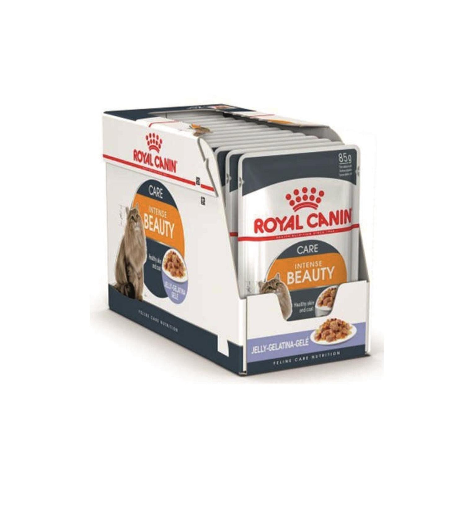 Royal Canin Intense Beauty Jelly Cat Food 85 Gr X 12 Pieces