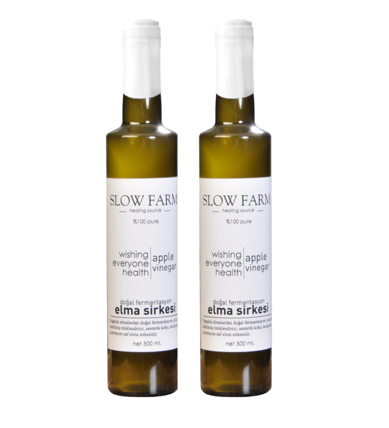 SLOW FARM Naturally Fermented Apple Cider Vinegar Pack of 2