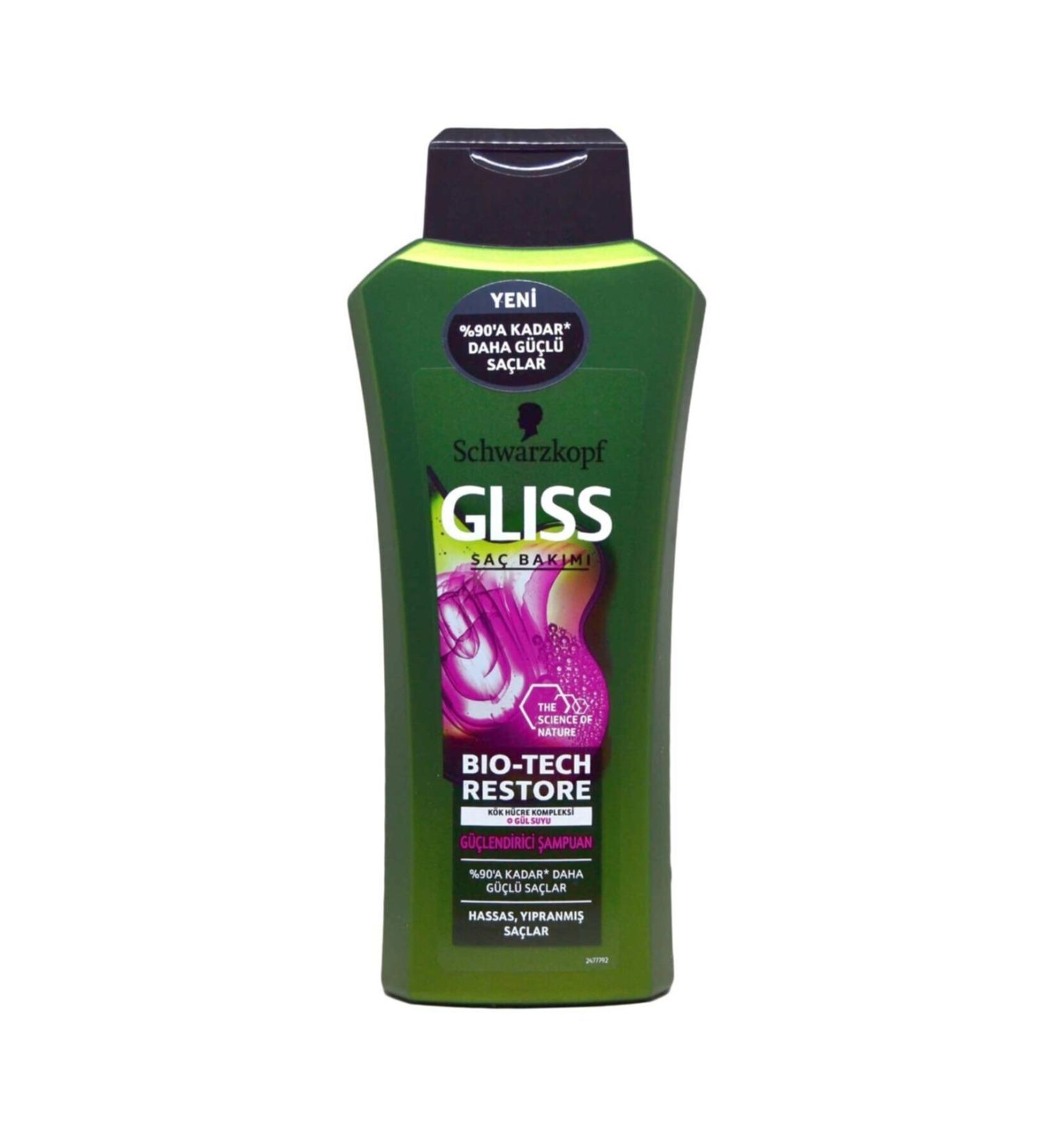Gliss Shampoo 525 Ml Bio-tech Restore Strengthener