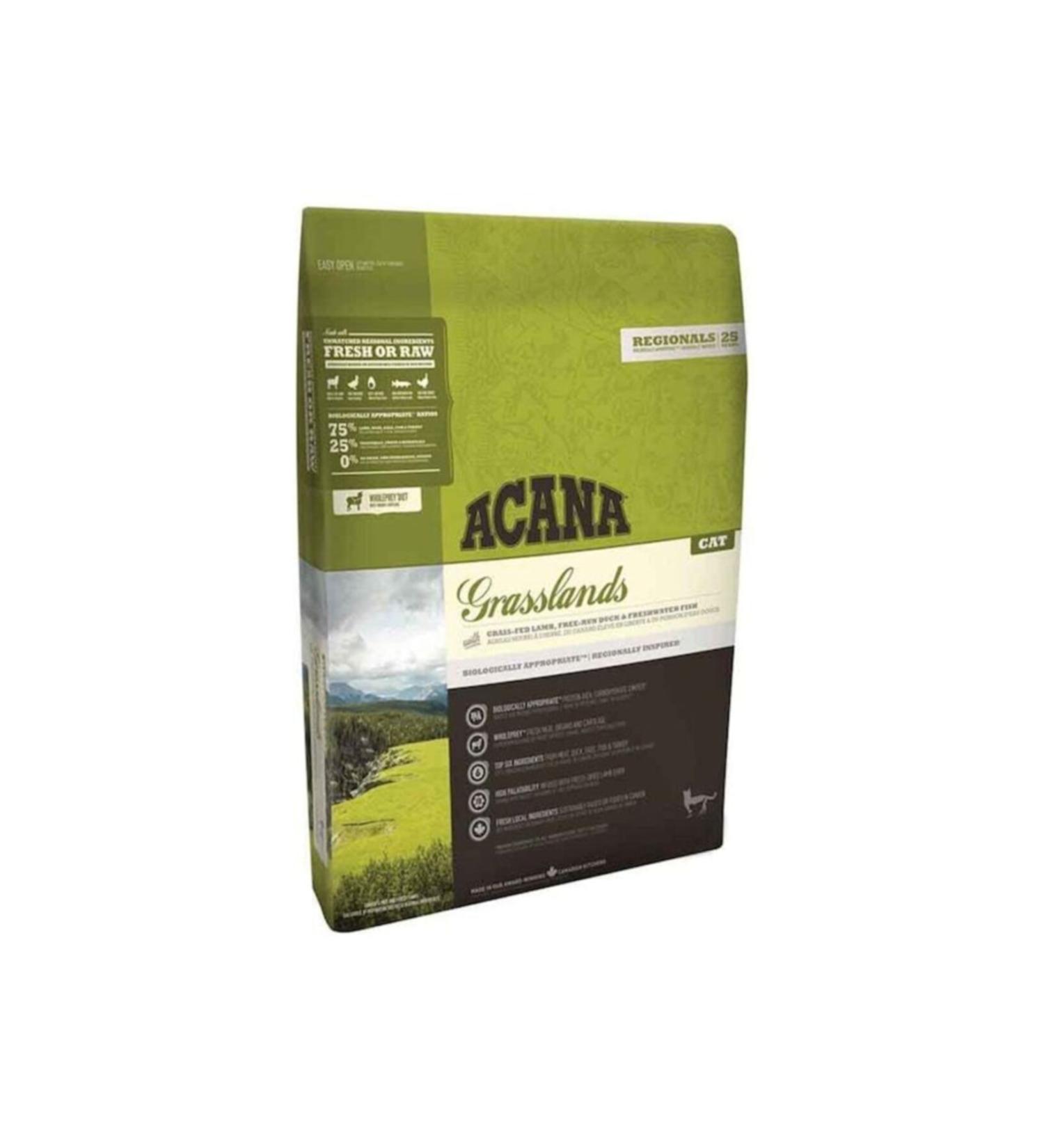 Acana Grasslands Lamb Duck Grain Free Adult Cat Food 1.8 Kg