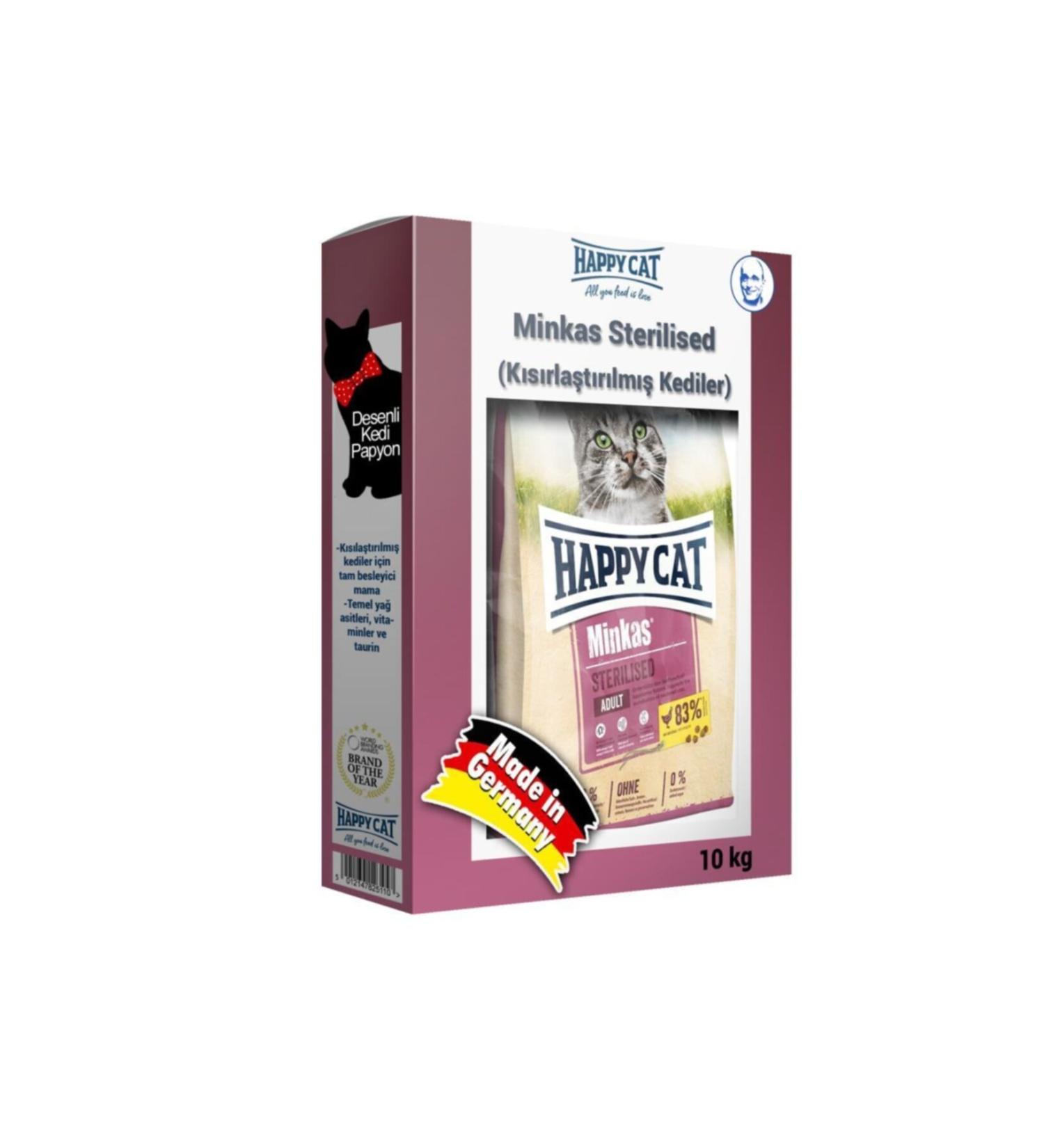 Happy Cat Happycat Minkas Sterilized Chicken Cat Food 10 Kg