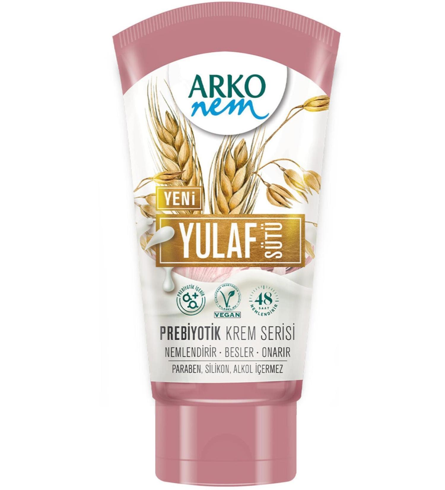 Arko Nem Oat Milk Extract Prebiotic Tube Cream 60 Ml