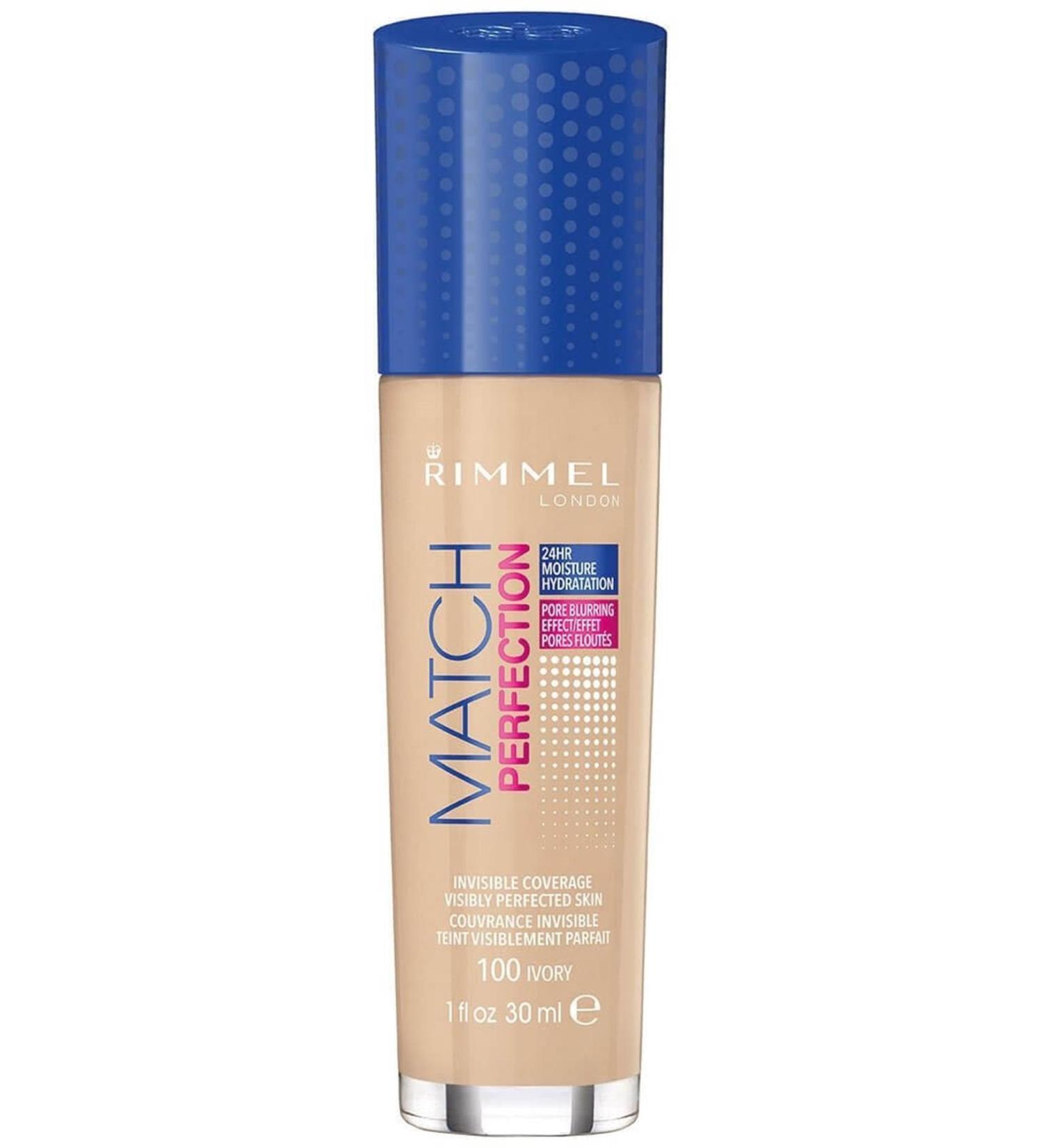 Rimmel London Brand: Rimmel London Match Perfection Foundation 100 Ivory Category: Foundation