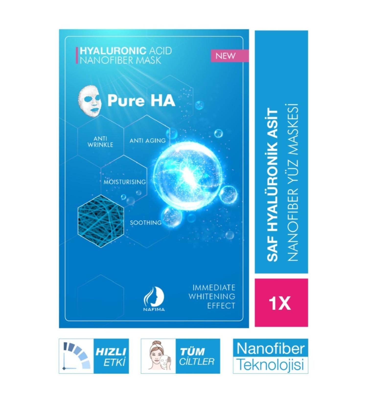 Nafima Nanofiber Hyaluronic Acid Cosmetic Dry Face Mask