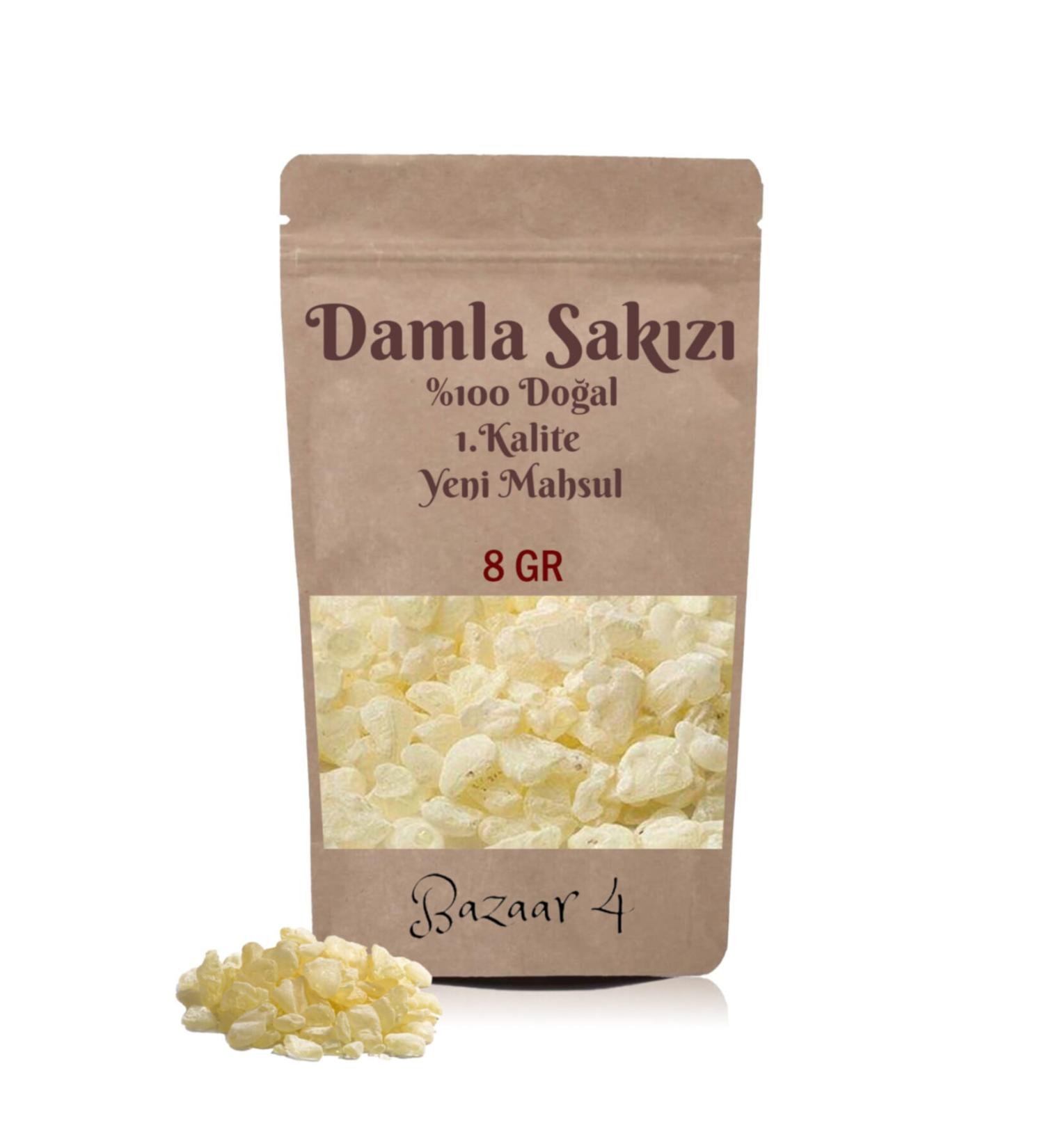 BAZAAR 4 Korakis Natural Mastic Gum 8 Gr Large Grained