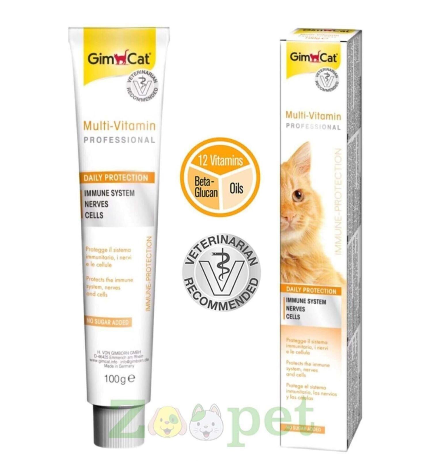 Gimcat Multi Vitamin Paste 12 Vitamin Cat Paste 100 Gr