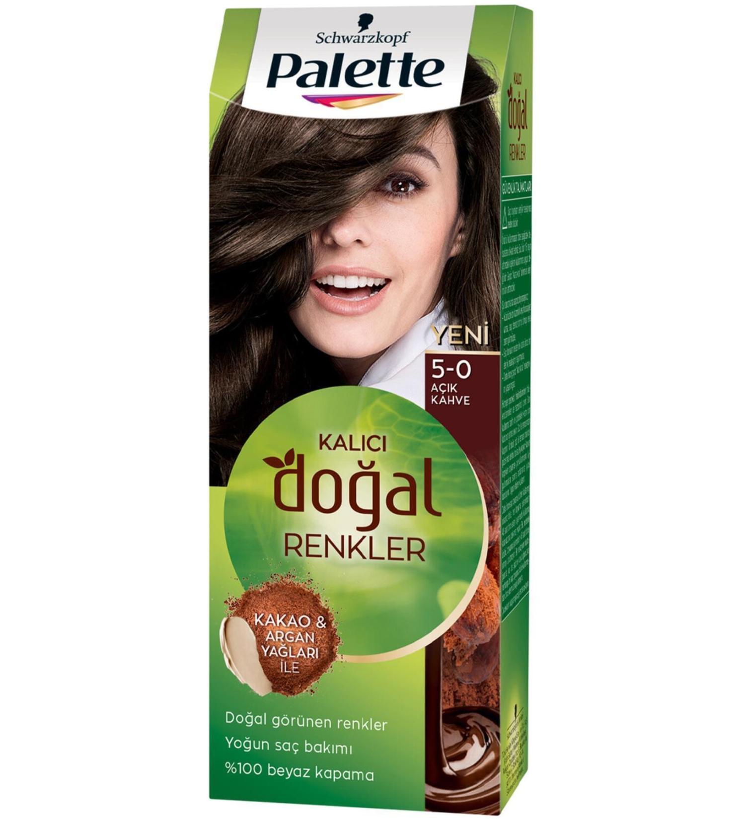 Palette Brand: Permanent Natural Colors 5-0 Light Brown Category: Hair Dye