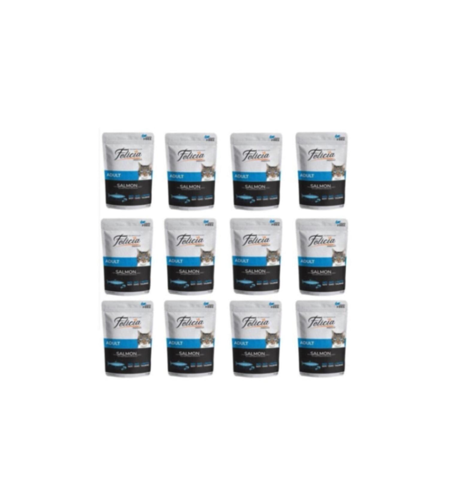 Felicia Pouch Grain-Free Salmon Cat Food 85 Gr X 12 Pieces
