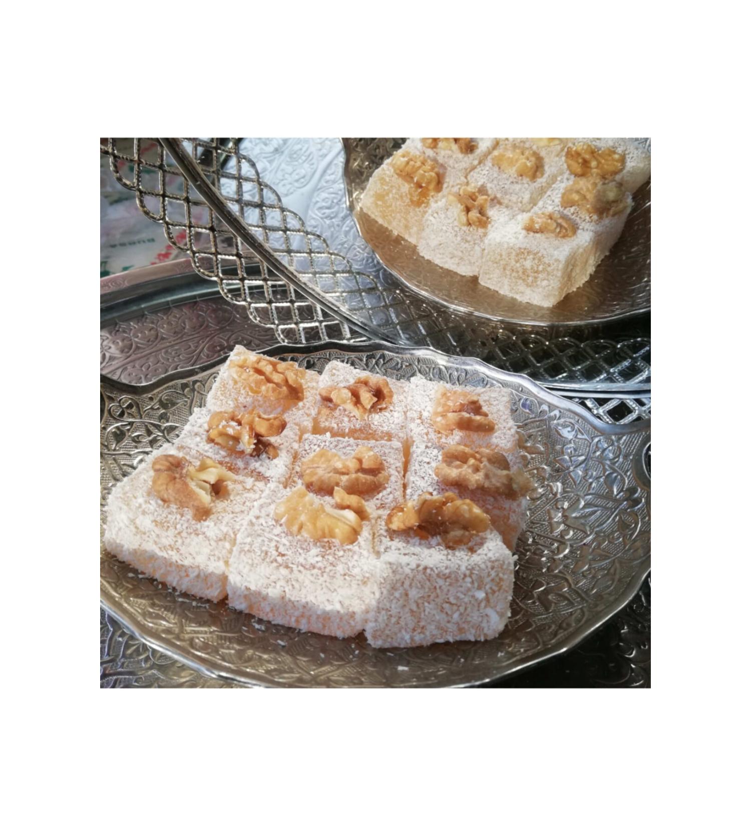 Famous Bursa ENG N Turkish Delight Shop Saffron Walnut Turkish Delight 1 Kg