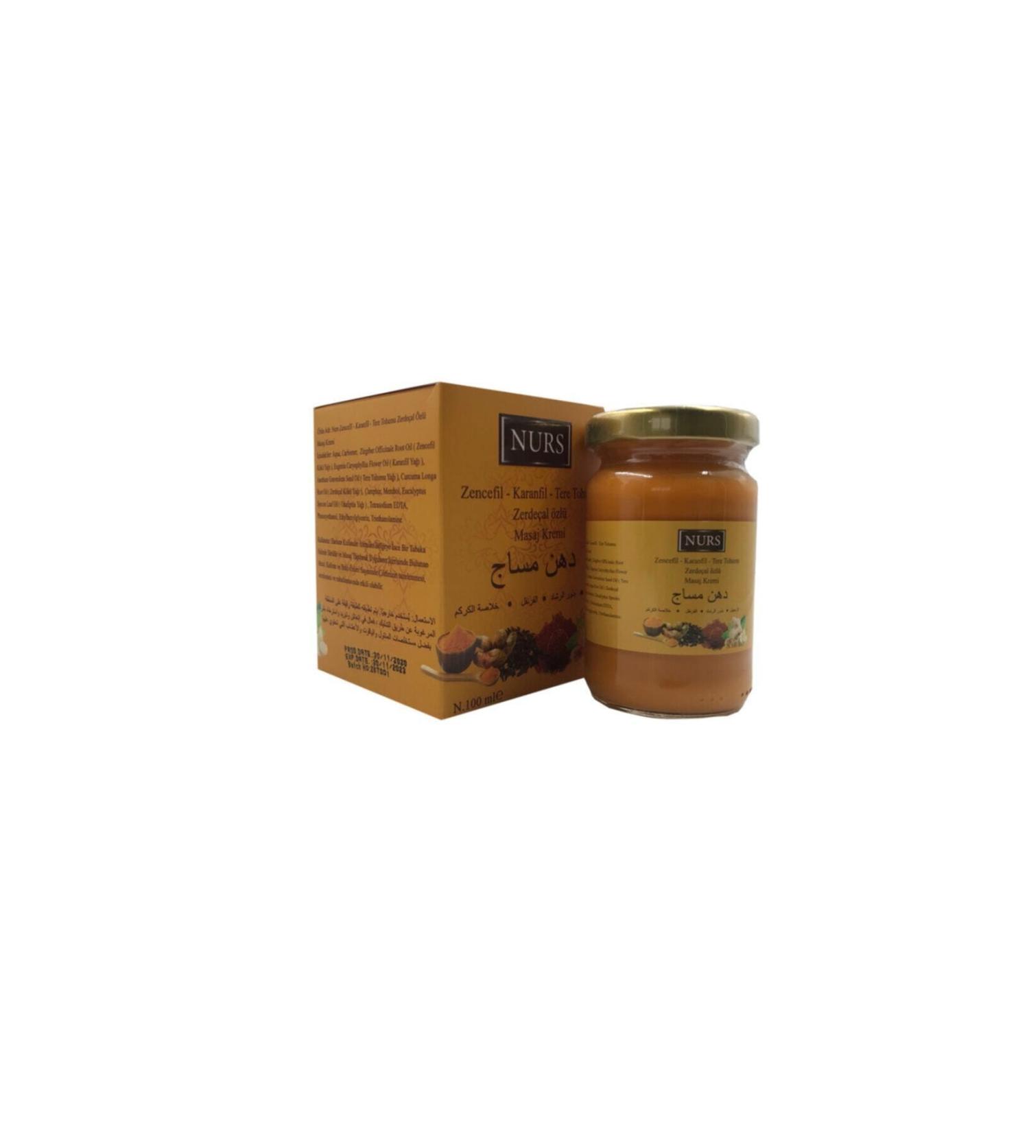 Nurs Ginger Clove Turmeric Extract Massage Cream 100 ml
