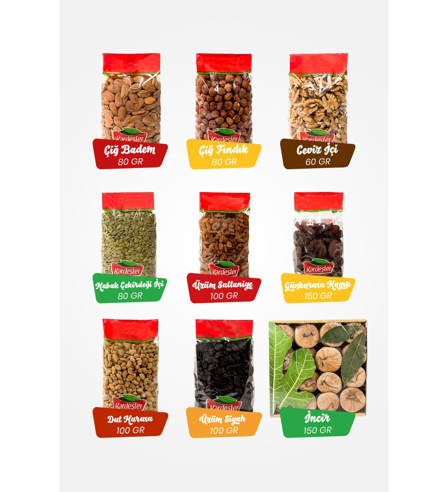 Brothers Nuts Healthy and Energetic Dried Fruits and Nuts Package