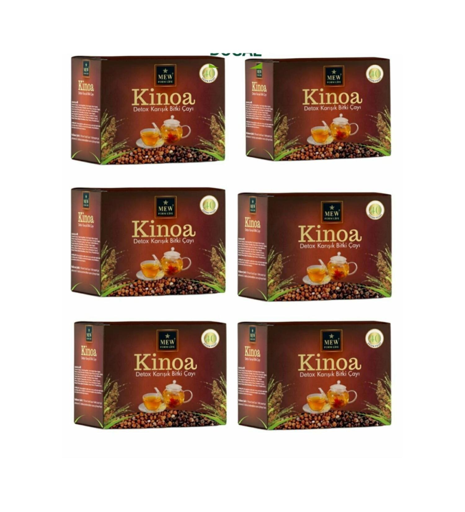 Mew Form Life Quinoa Detox Tea 40 Filter Bags 6 Pack