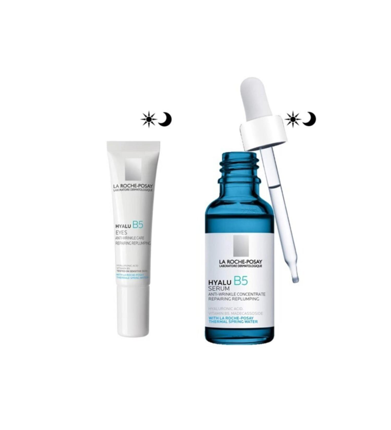 La Roche Posay Hyalu B5 Serum 30 Ml + Hyalu B5 Eye Cream 15 Ml Skin Care Set