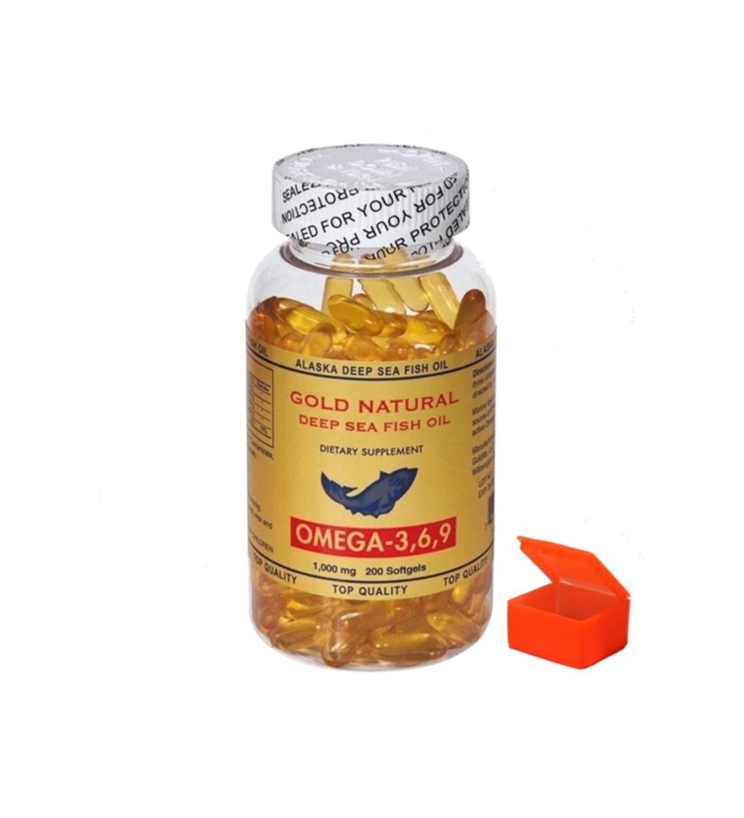 Gold Natural Fish Oil Omega 3-6-9 1000 Mg 200 Softgel