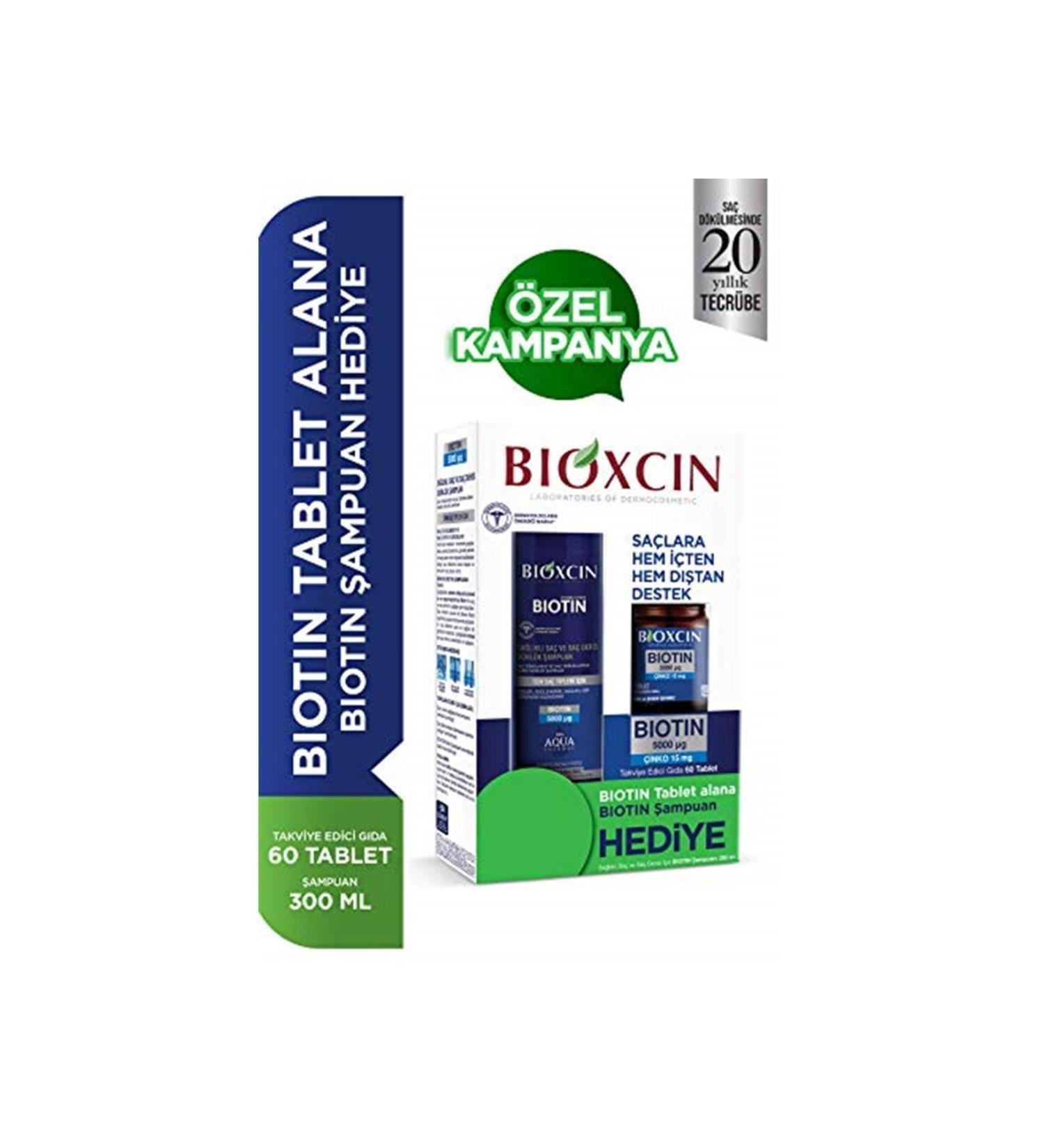 Bioxcin Brand: Biotin 5000mcg 60tb Shampoo - Buy Online on GoSupps.com